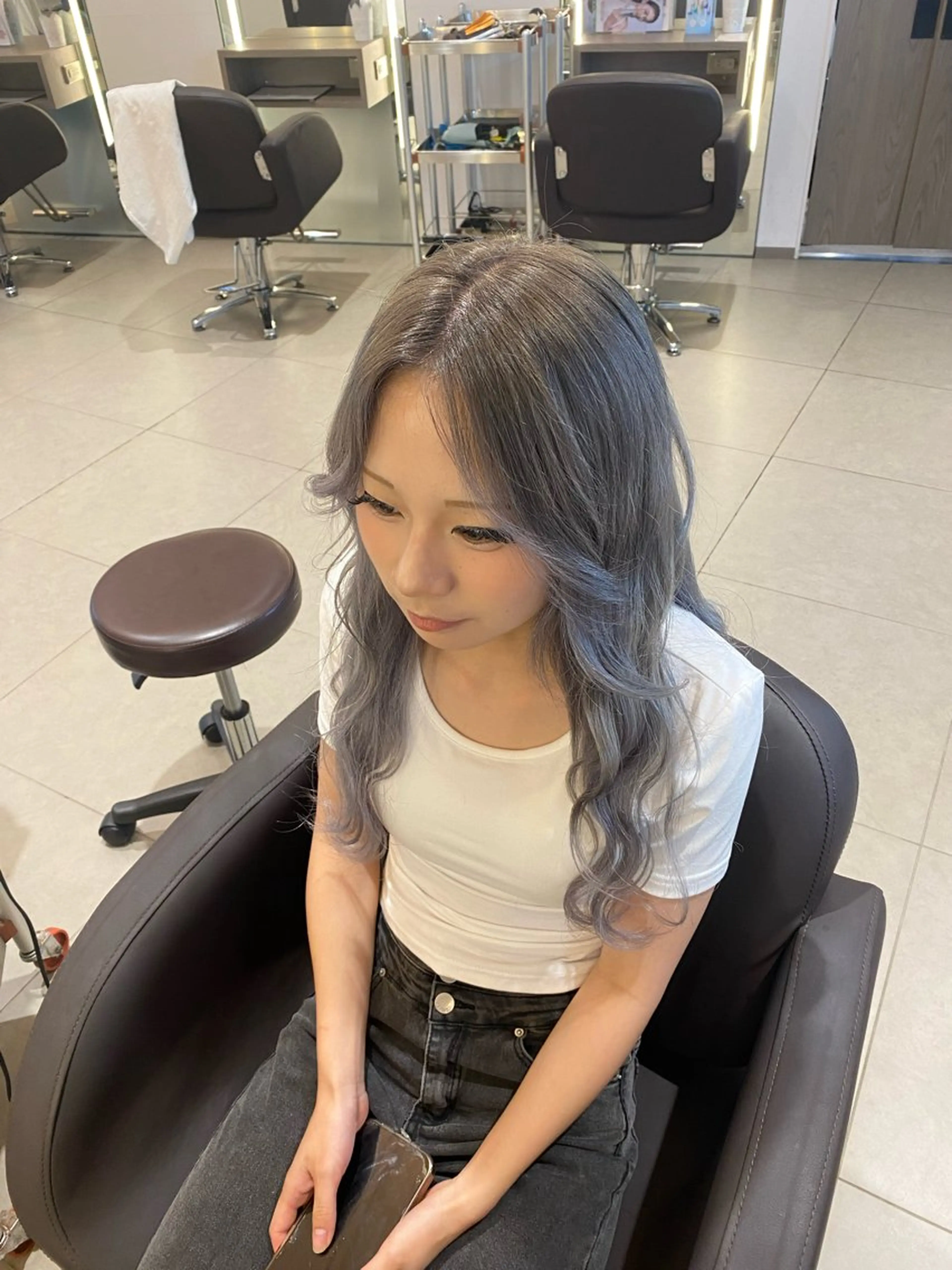 ロング カラー ブリーチ ダブルカラー カット ヘアカラー Sol×cielo所属・内田 匠真のヘアスタイル