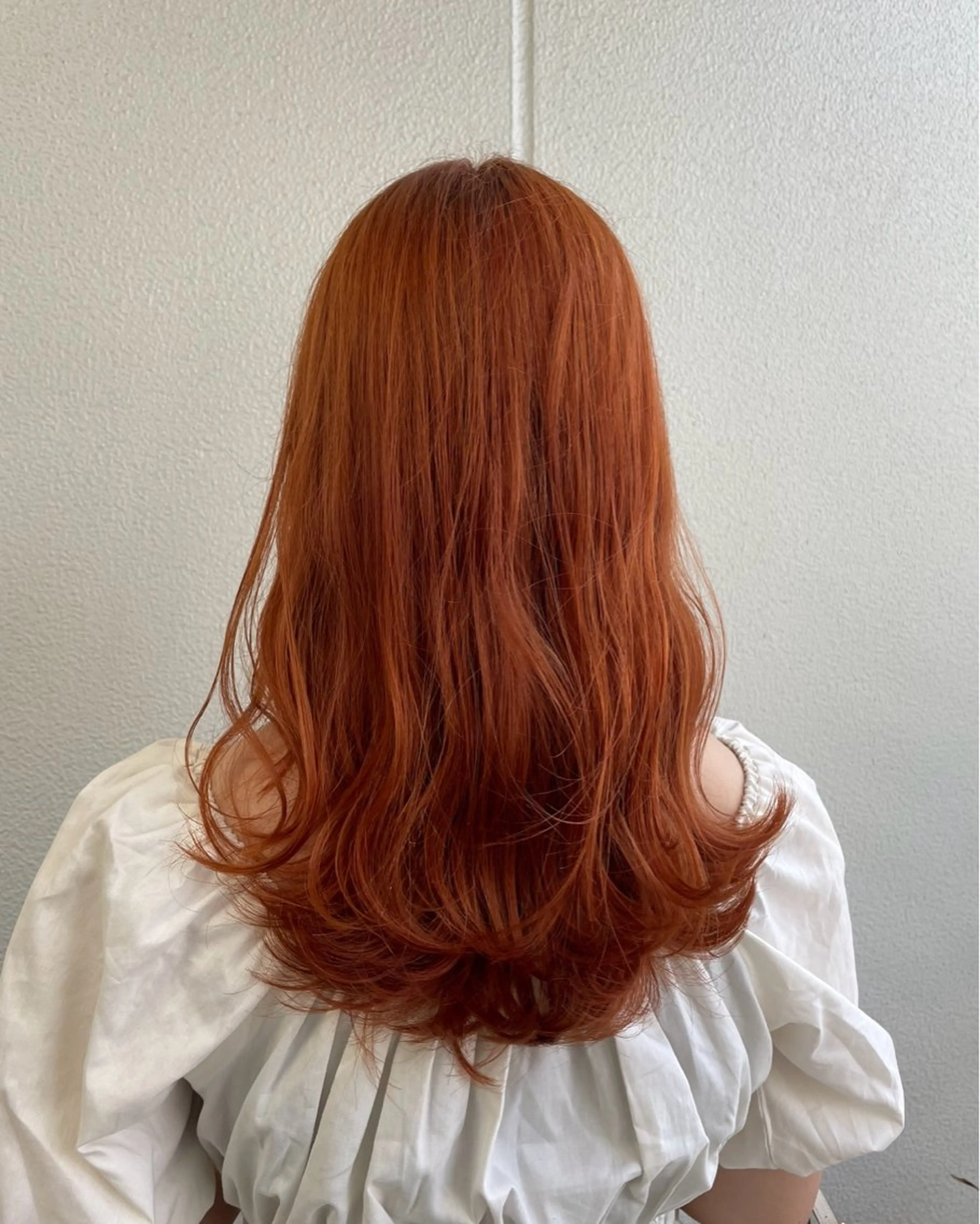 ロング カラー ヘアアレンジ オレンジ 《暖色/韓国hair 》🇰🇷桑原ユキネのヘアスタイル