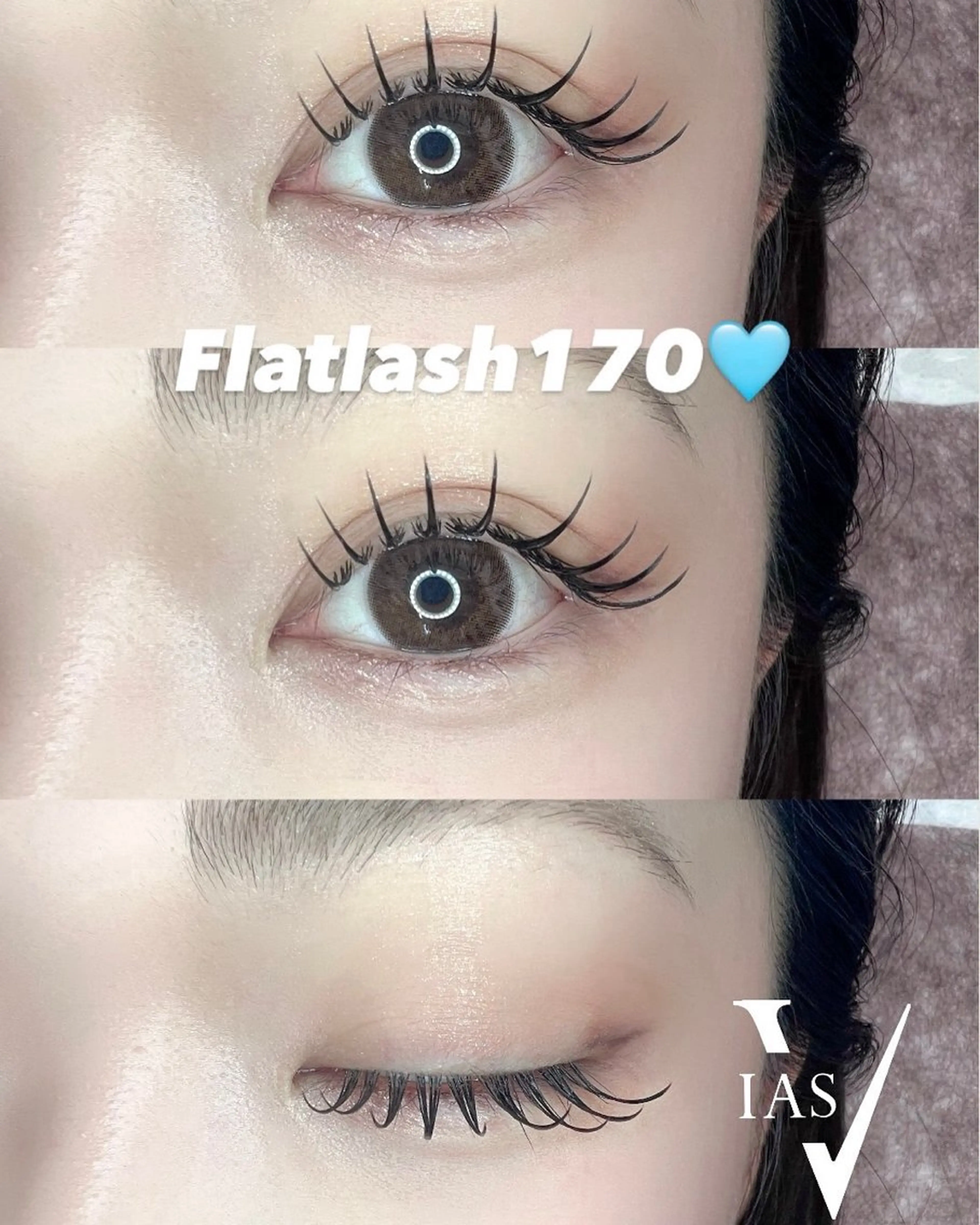 セーブルラッシュ 100本  フラットラッシュに変更＋500円の写真