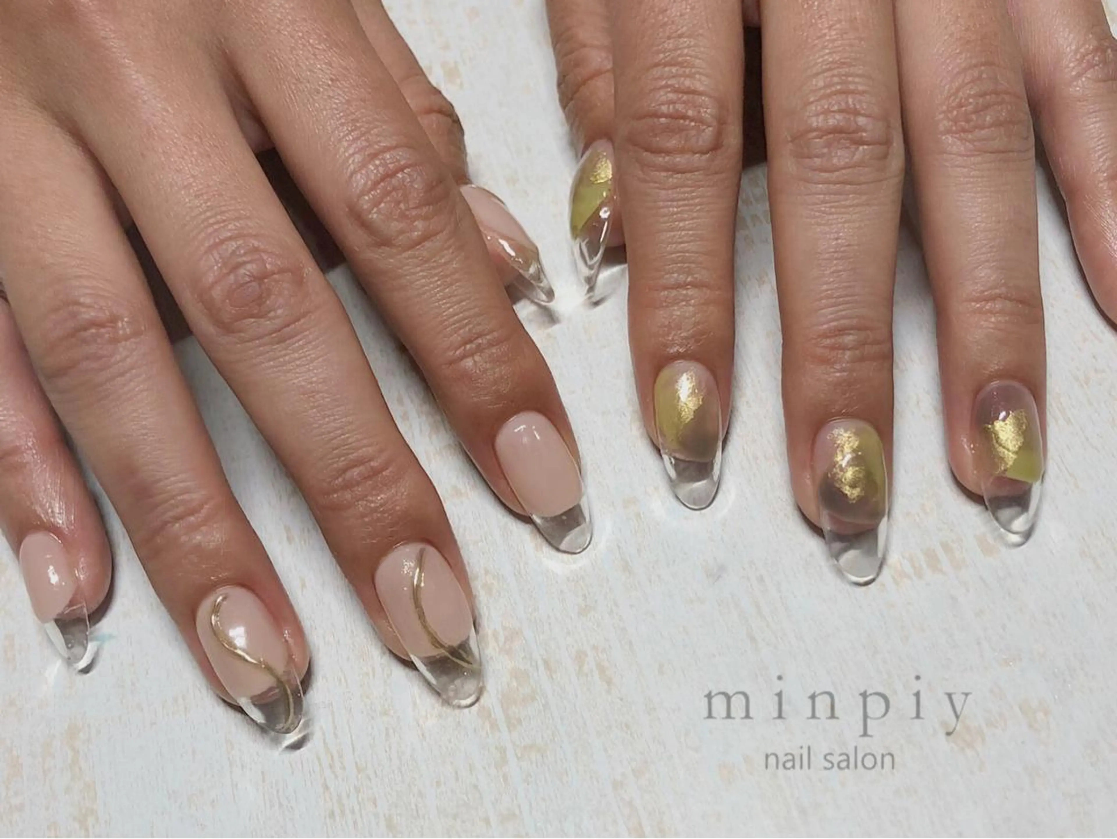 ネイル ハンドネイル 𖡼 yumenoのネイルデザイン