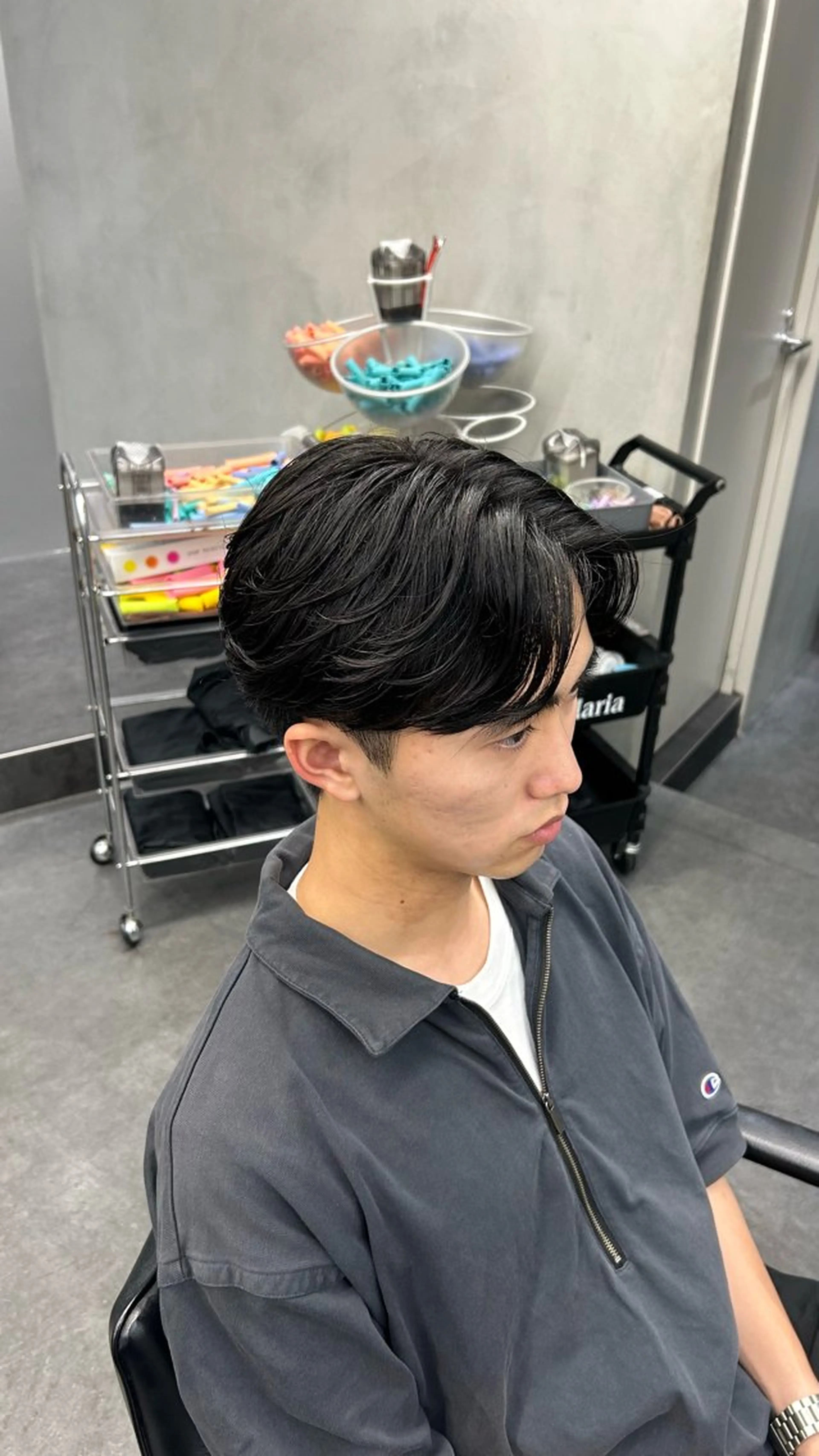 パーマ メンズ 藤平海音/fifth PARKのヘアスタイル