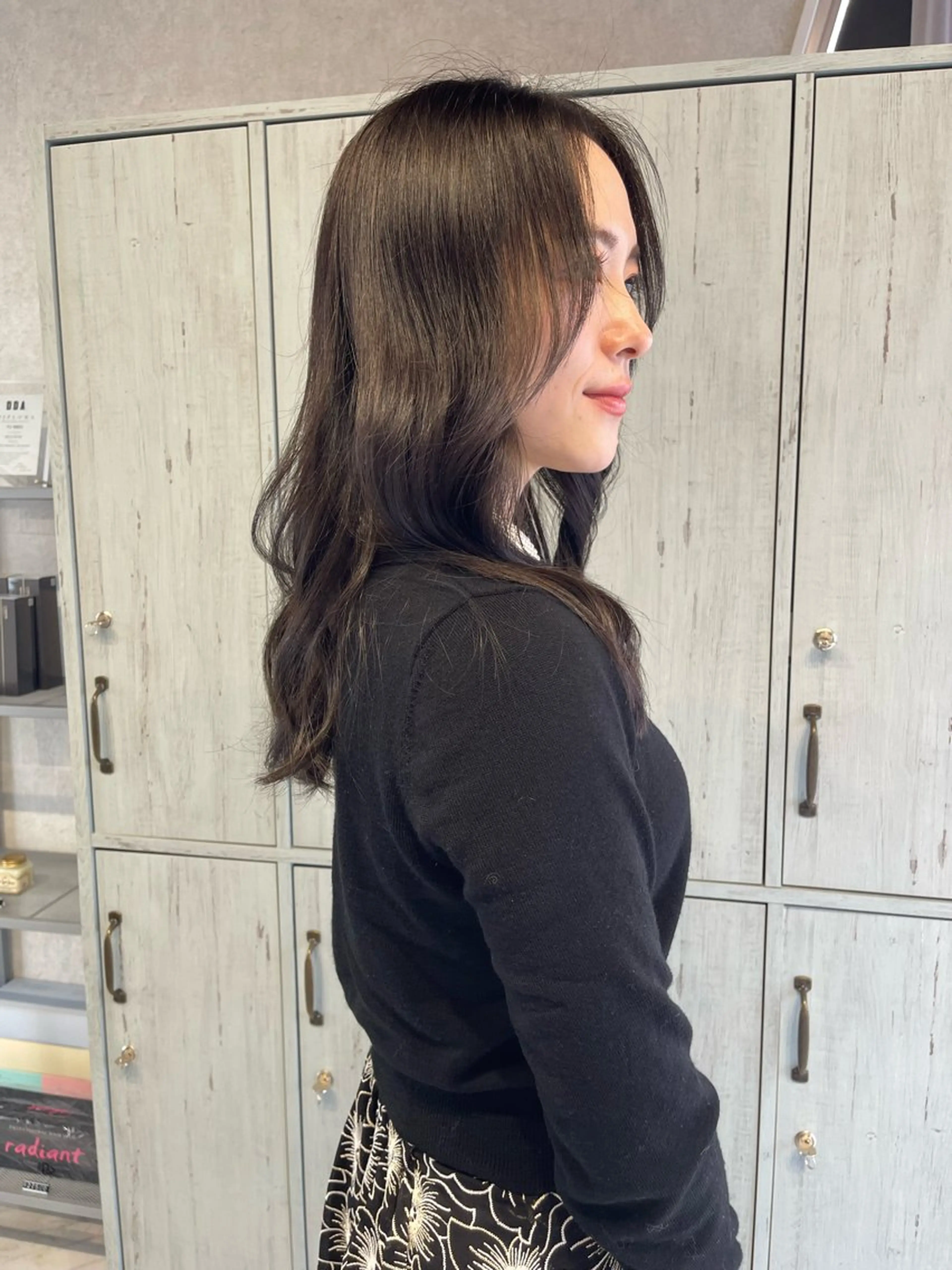 セミロング ショートボブ ボブ 外国人風カラー ハイライト 髪質改善 アンドウ ユウ/ レイヤーカット/韓国のヘアスタイル