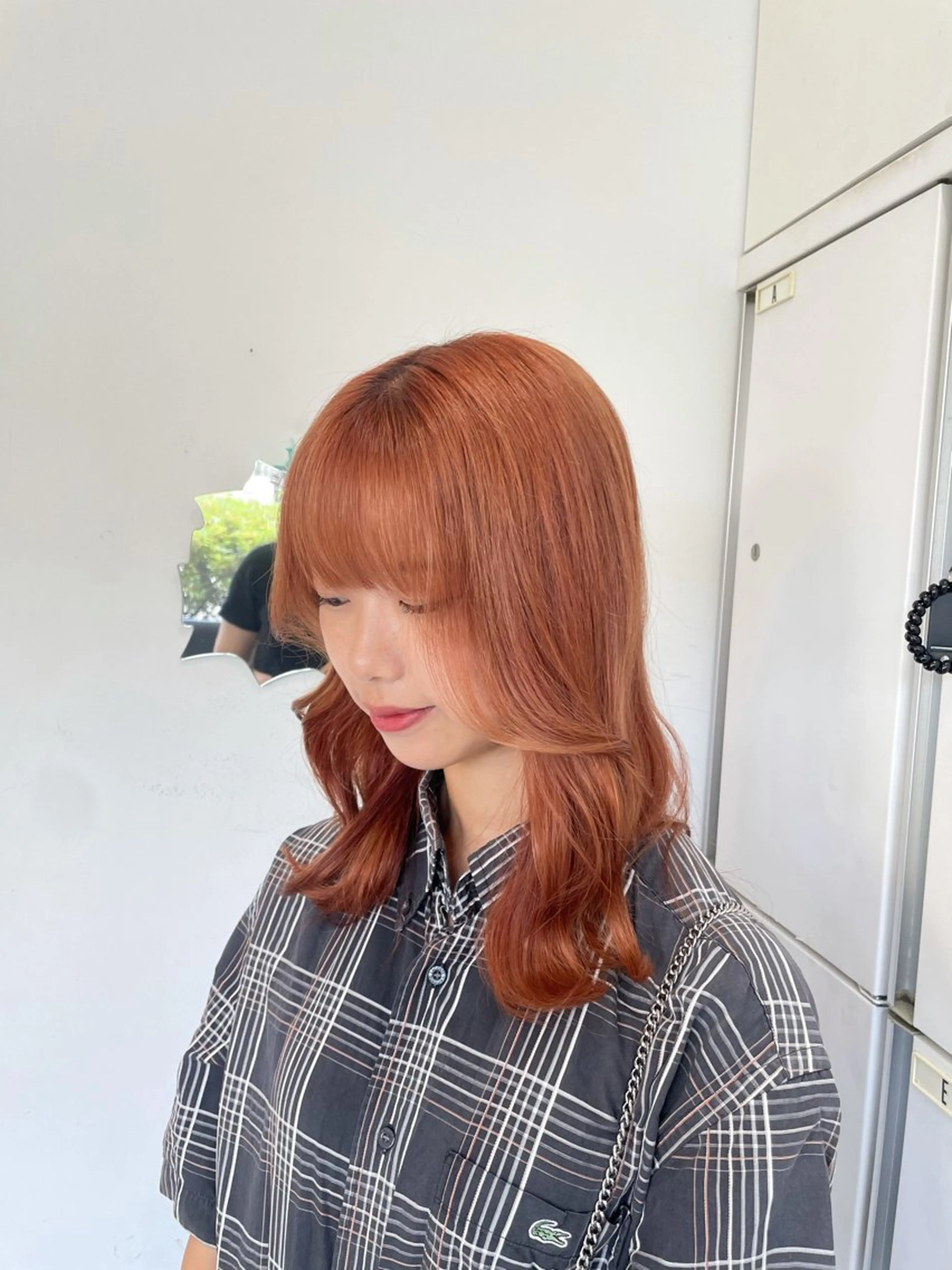 ミディアム カラー ブリーチ ブリーチなしカラー nanaka :のヘアスタイル