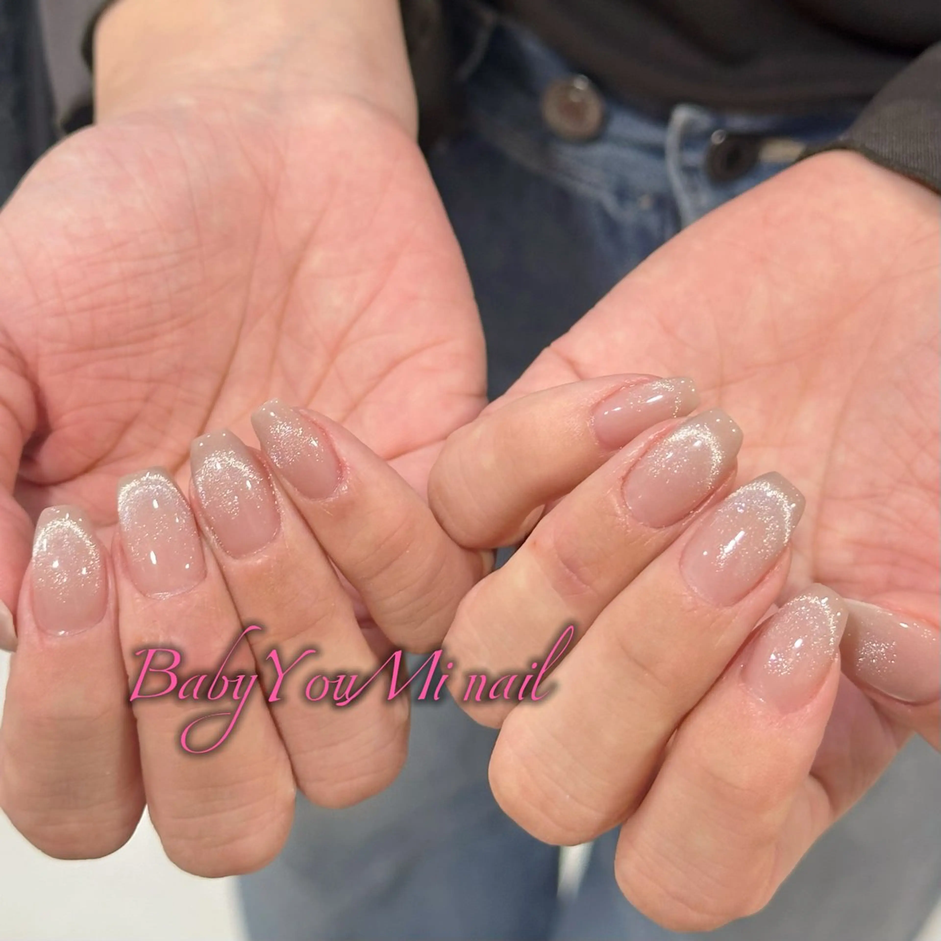 ネイル オーロラネイル フラワーネイル フットネイル フレンチネイル ジェルネイル ハンドネイル BabyYouMi ねねのネイルデザイン