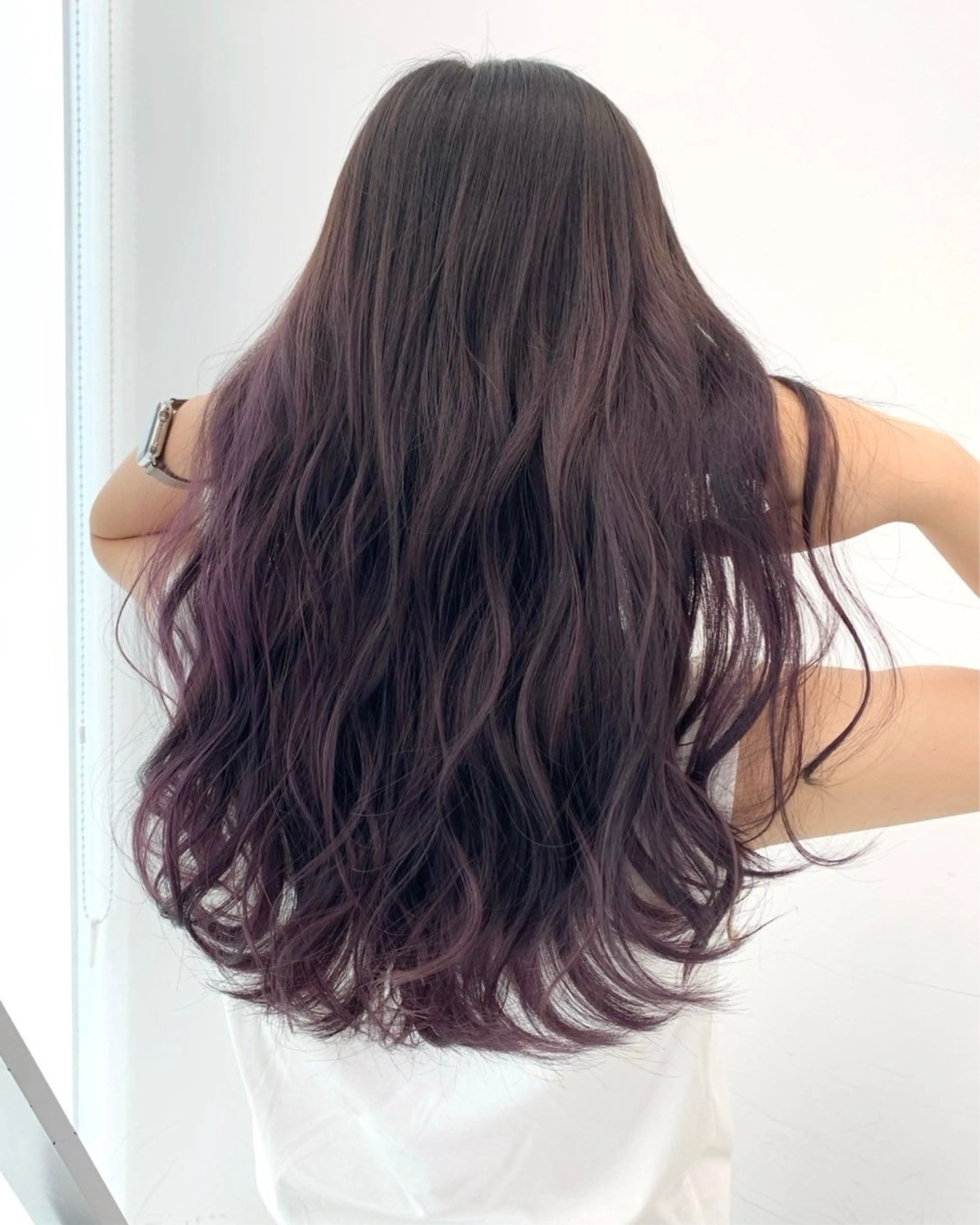 カラー ✩*Ayane*✩ うる艶カラー🫐のヘアスタイル