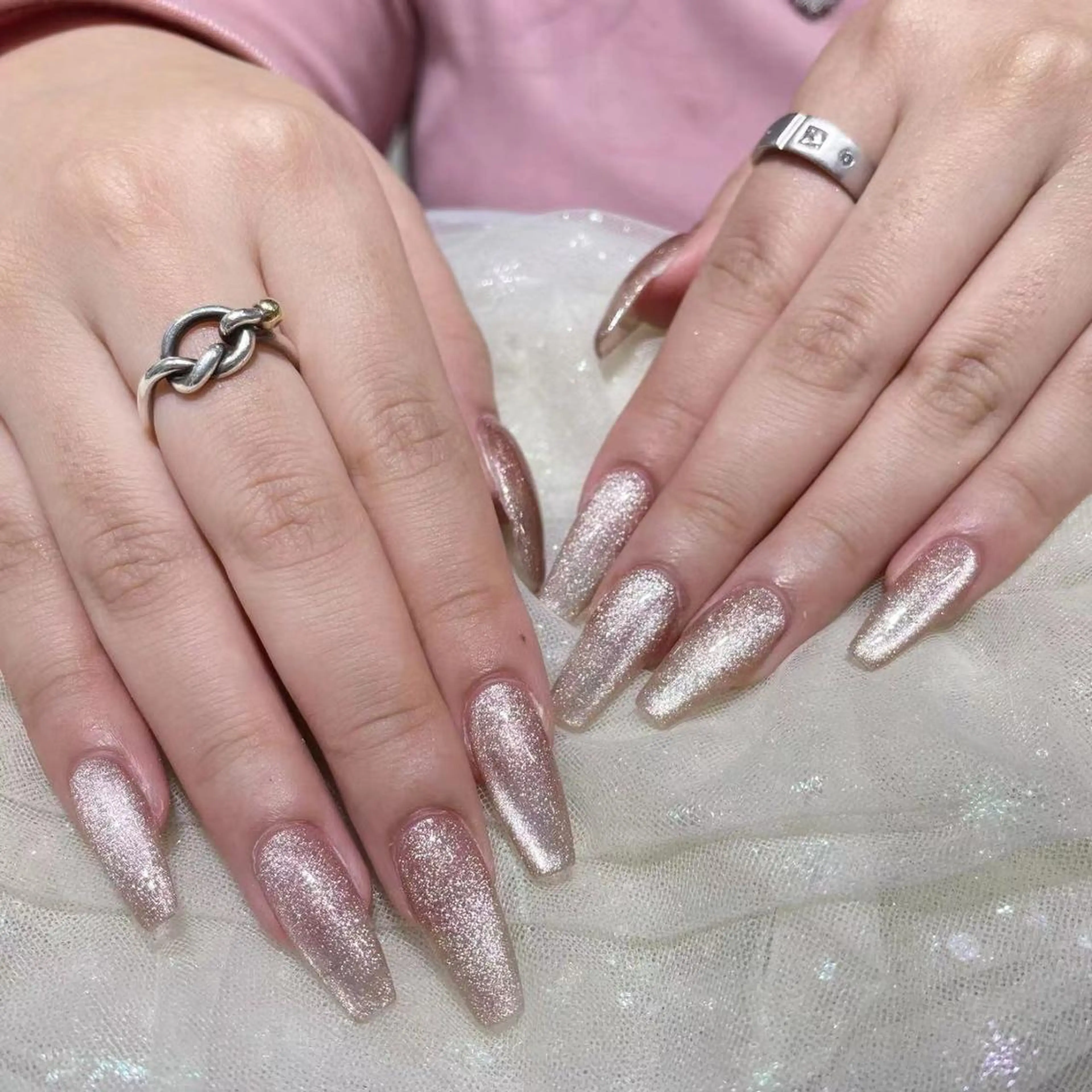 ネイル 長さ出し ワンカラーネイル ネイルチップ Queen‘s なんのネイルデザイン