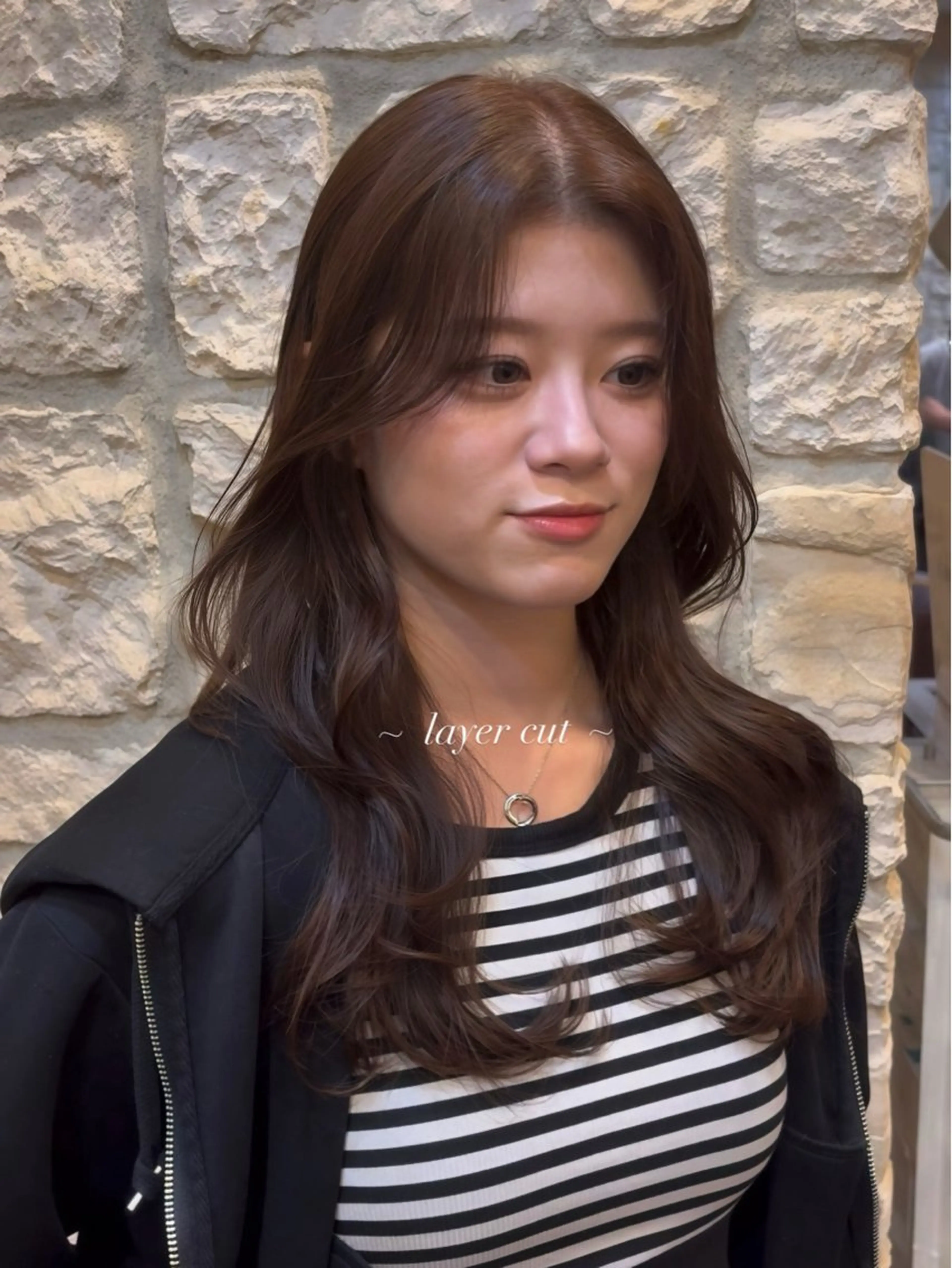 ロング カラー 町田/レイヤーカット ハッシュカット/八木のヘアスタイル