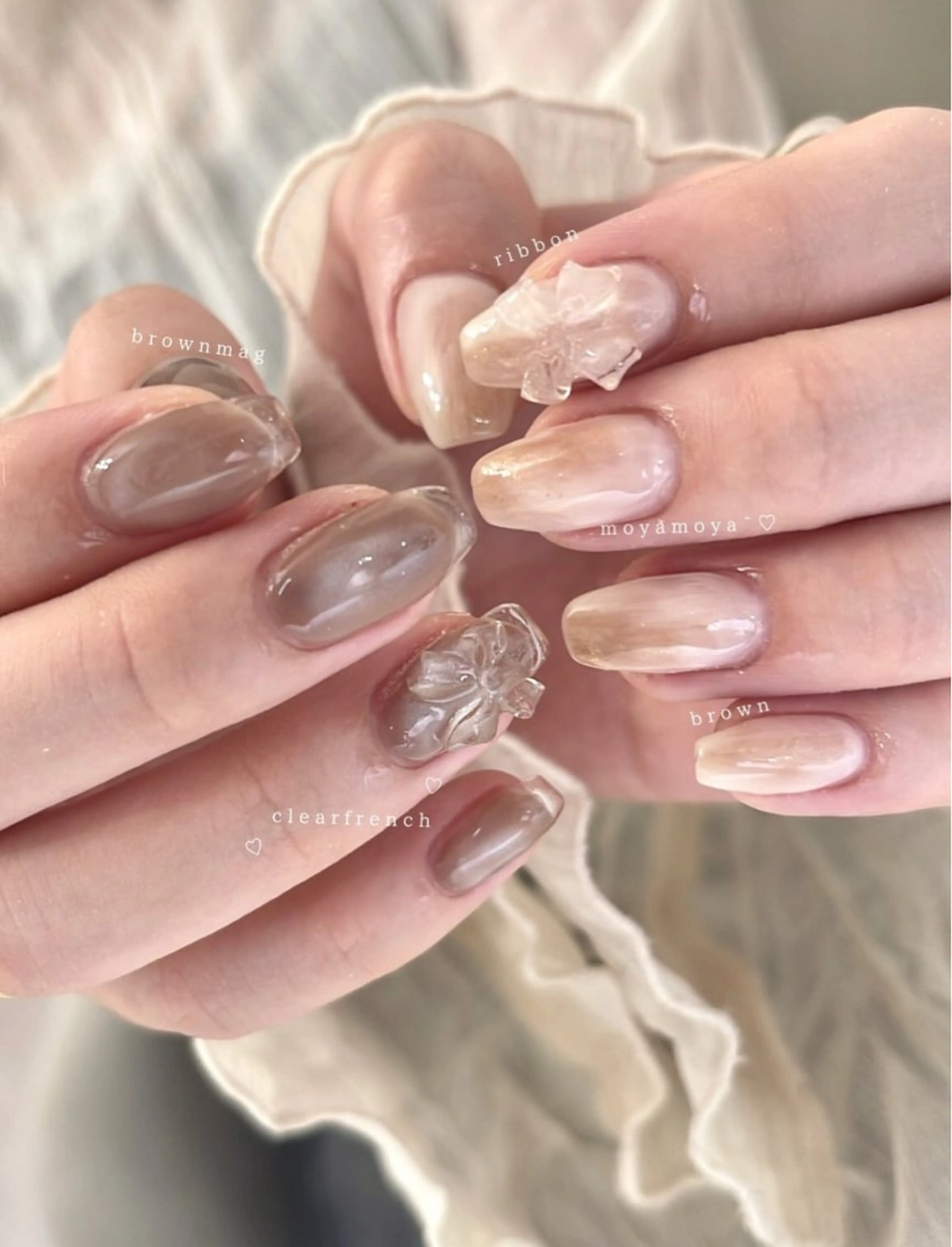 ネイル ジェルネイル 持ち込み ニュアンスネイル パラジェル ワンホンネイル Ún. nail salon所属・Ún nail salonのネイルデザイン