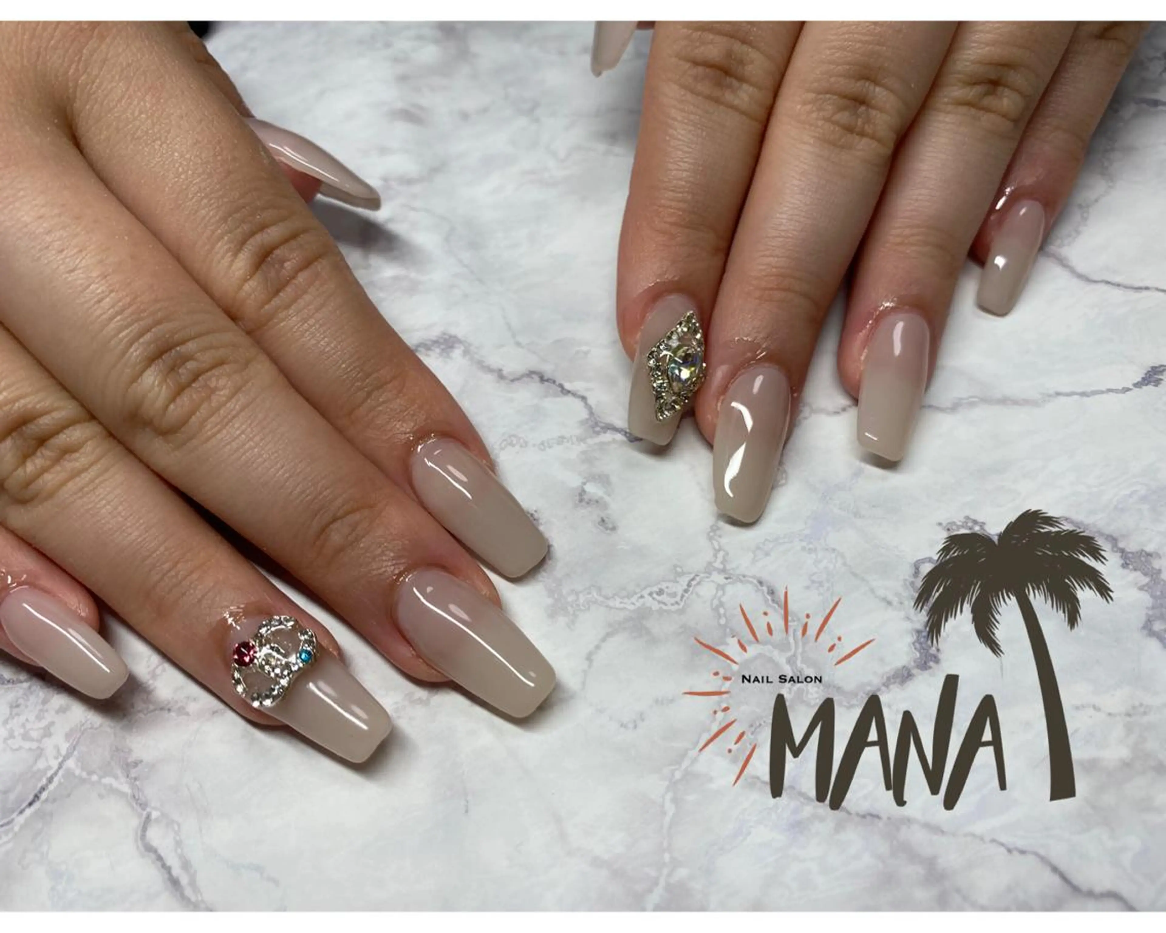 ネイル ハンドネイル Mana‪ ‪·͜· ❤︎‬のネイルデザイン