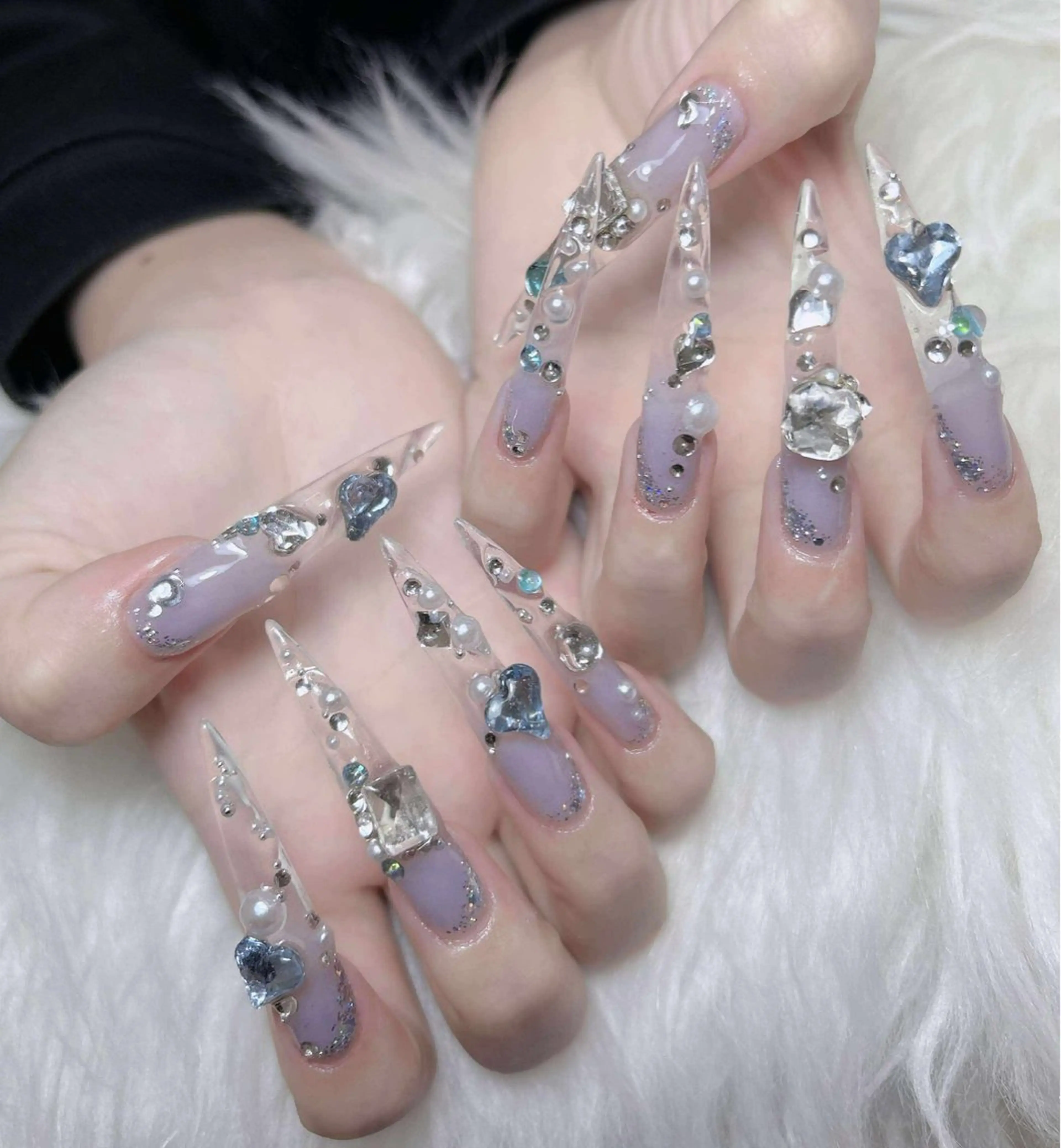 ネイル オーロラネイル チークネイル フットネイル フレンチネイル 韓国ネイル ハンドネイル Lumi Nailのネイルデザイン