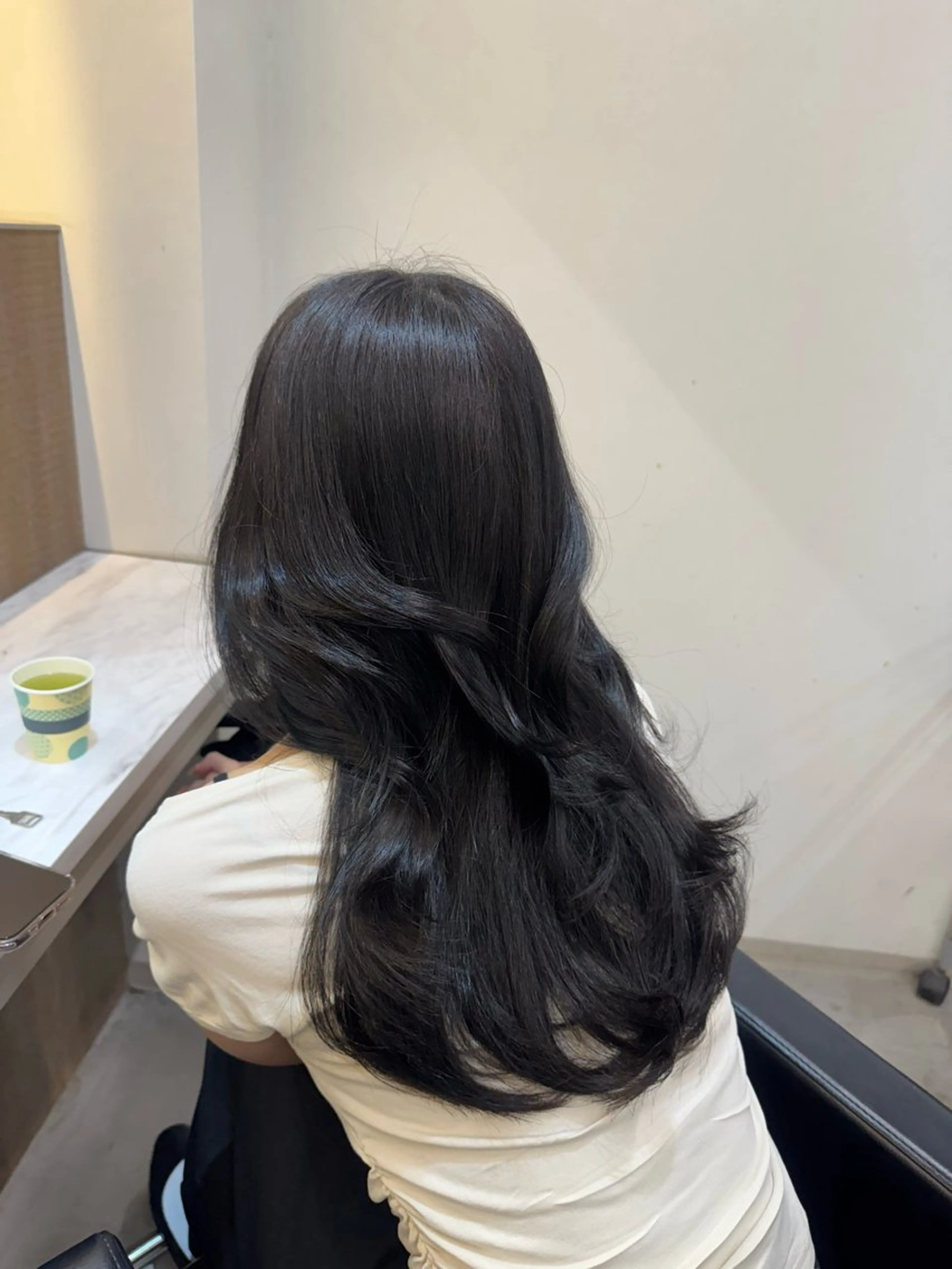 ロング カラー ヘアカラー トリートメント 韓国ヘア🇰🇷 YUKINAのヘアスタイル