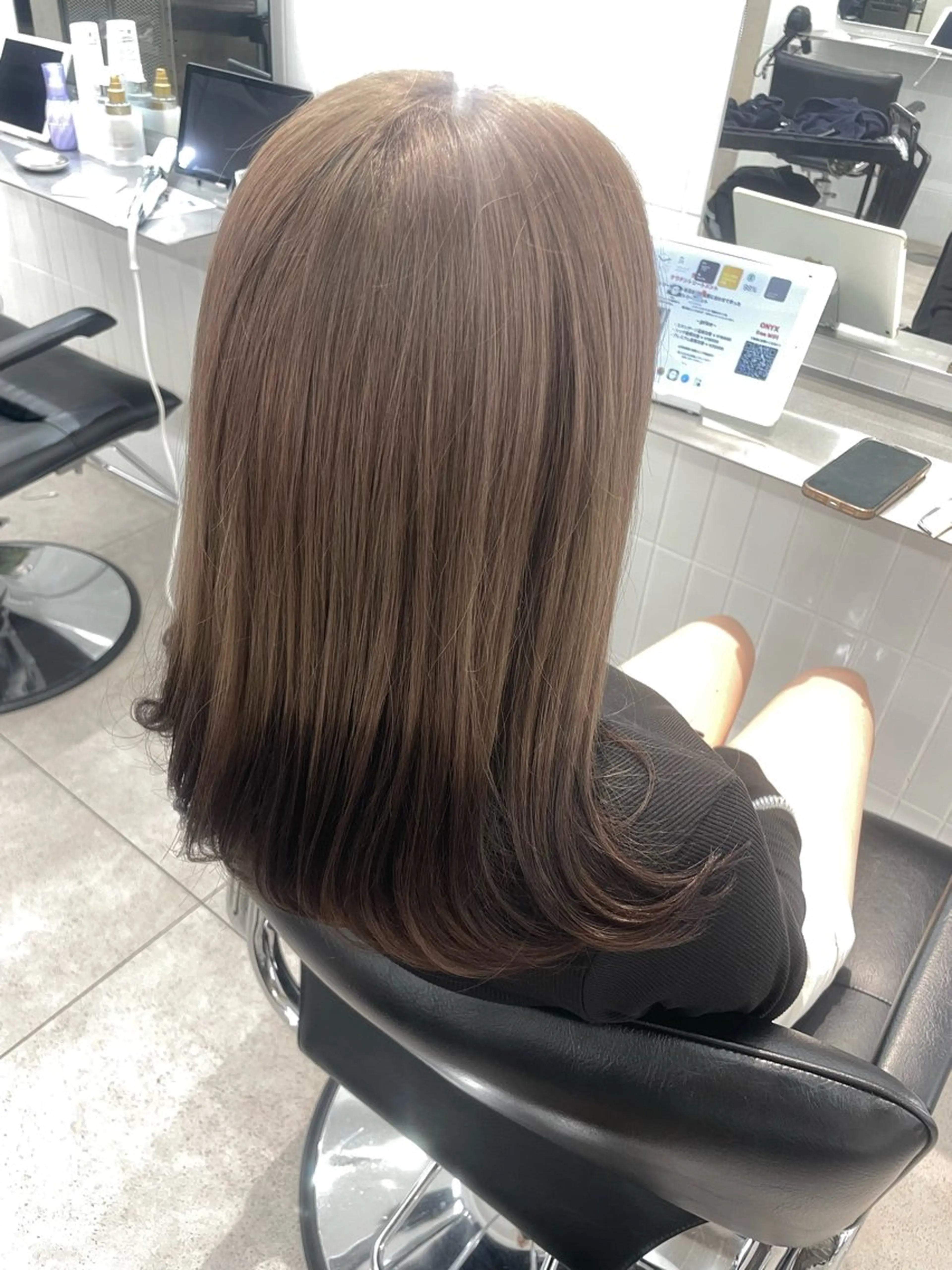 ロング カラー ブラウンカラー ヘアカラー 表参道/ハイライト バレイヤージュのヘアスタイル