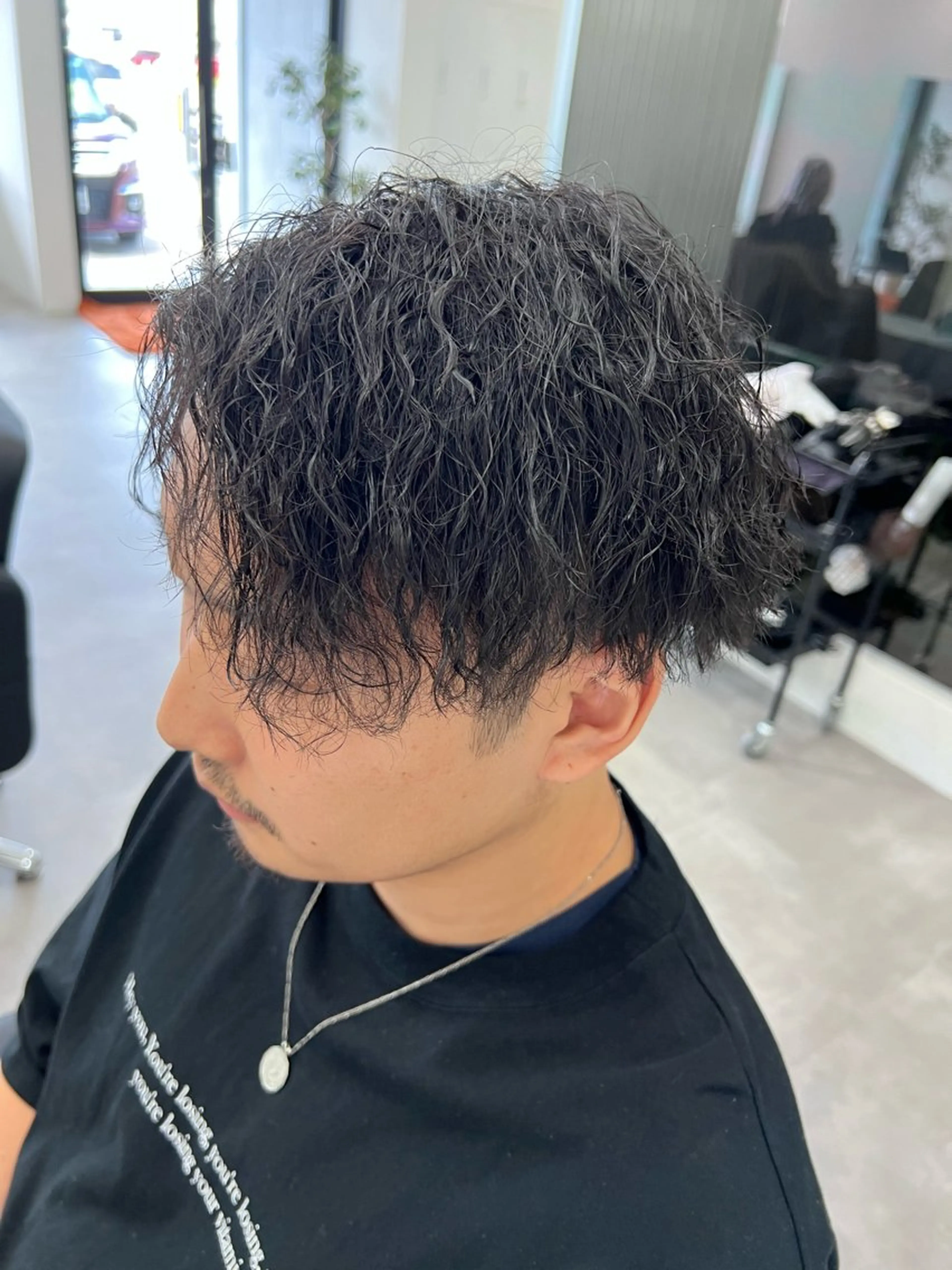 ミディアム パーマ メンズ ミディアムパーマ メンズパーマ ツイストスパイラルパーマ スパイラルパーマ カット パーマ Ciel所属・メンズ専門店 / Cielのヘアスタイル