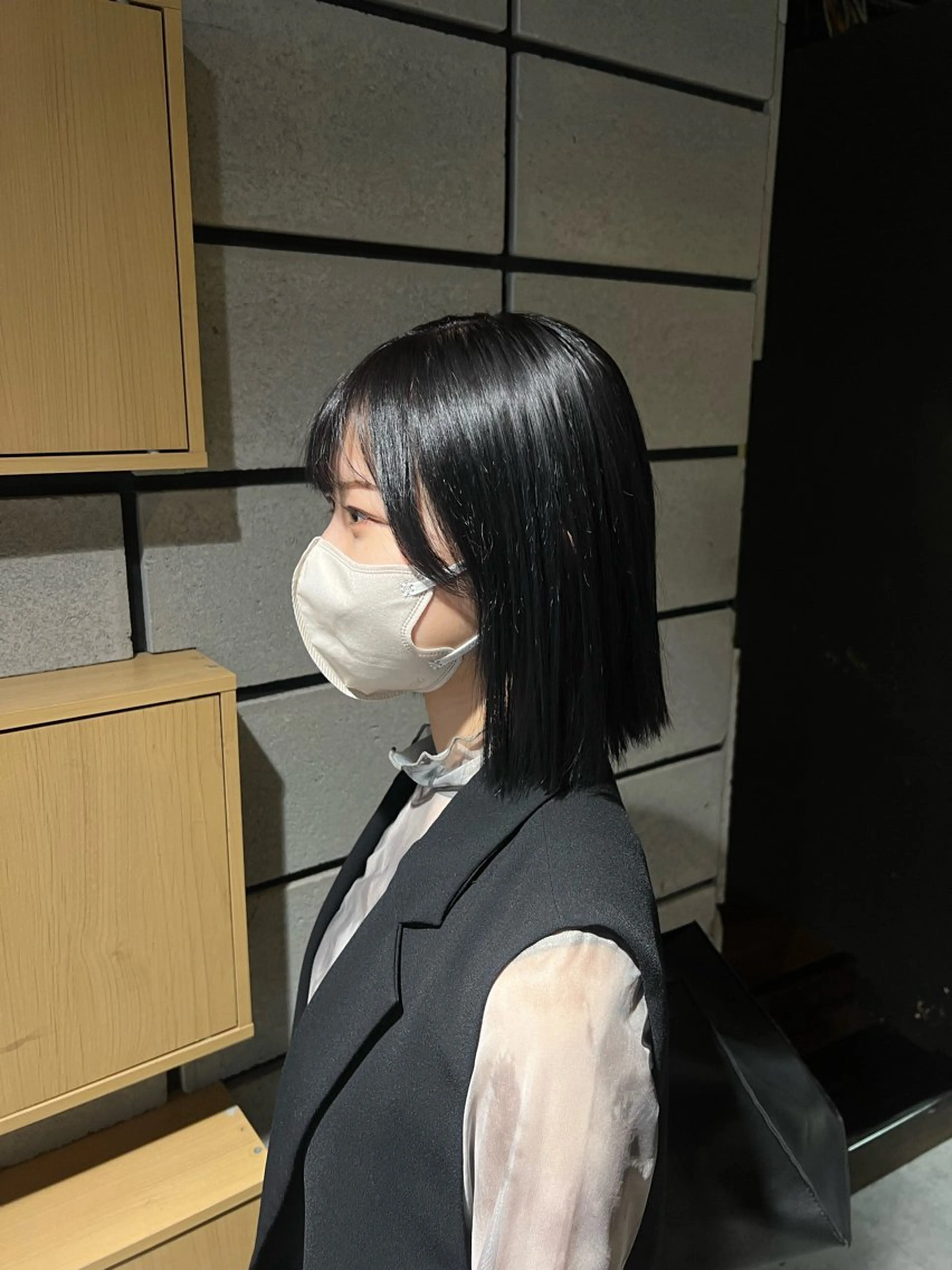 ショート カラー ブリーチ グレージュ ラベンダーカラー ラベンダーグレージュ ラベンダーグレー ヘアカラー トリートメント NANAMI🩵 大人可愛い韓国ヘアのヘアスタイル