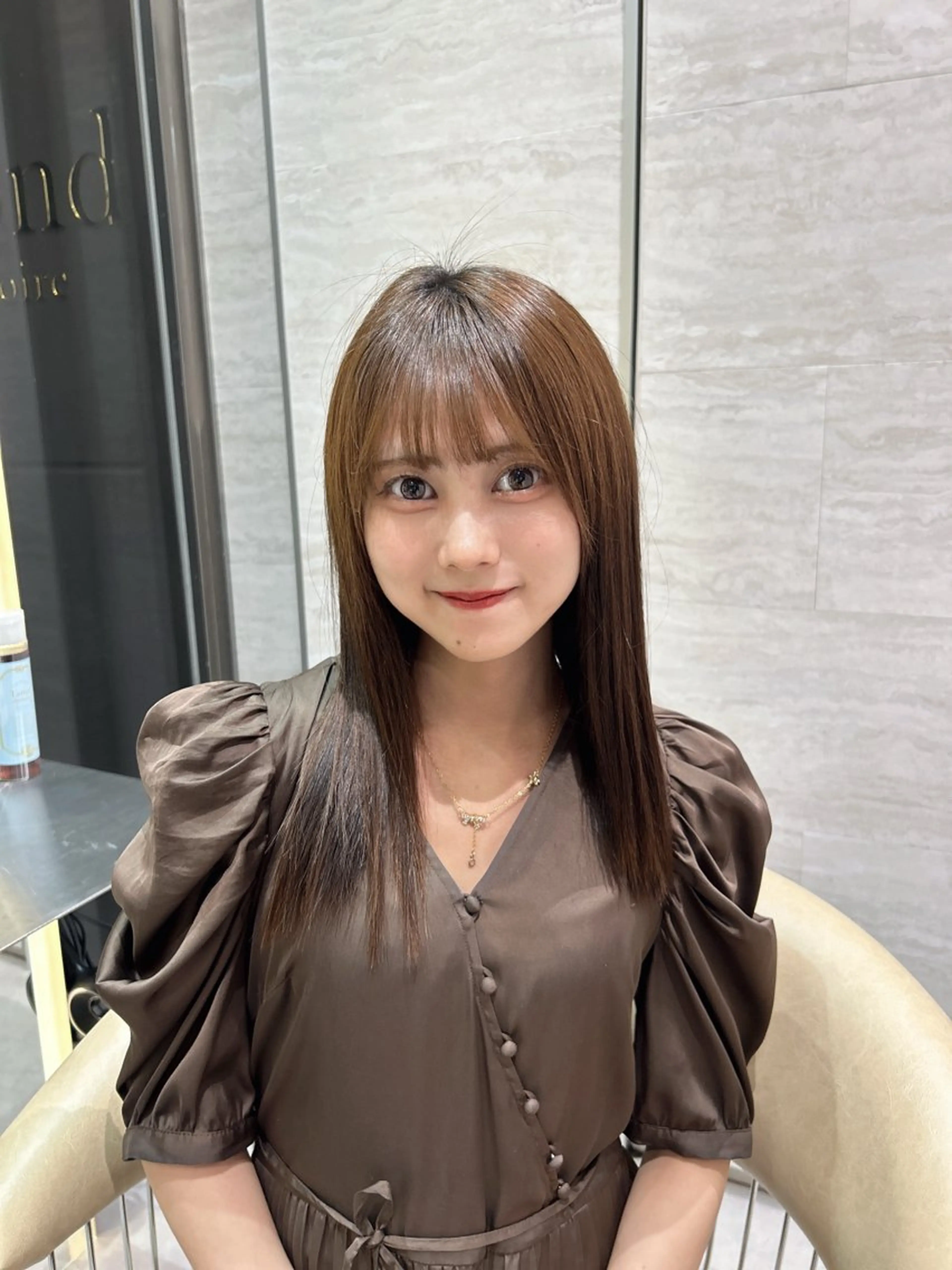 ミディアム 大宮/透明感カラー＆ 美髪矯正🎀ゆづきのヘアスタイル