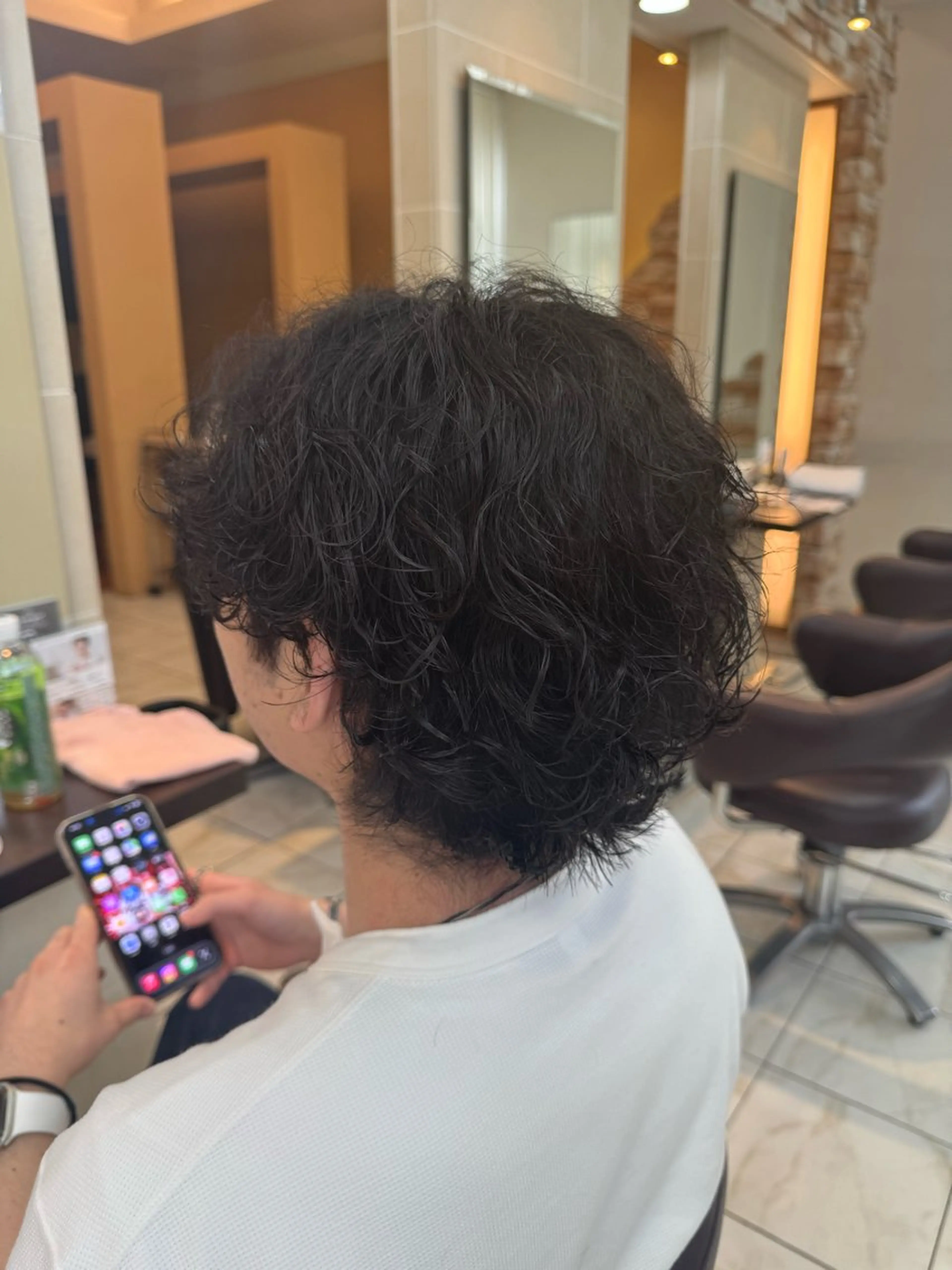 パーマ メンズ カット パーマ ⭐️透明感カラー/ パーマ⭐️宮野翔のヘアスタイル