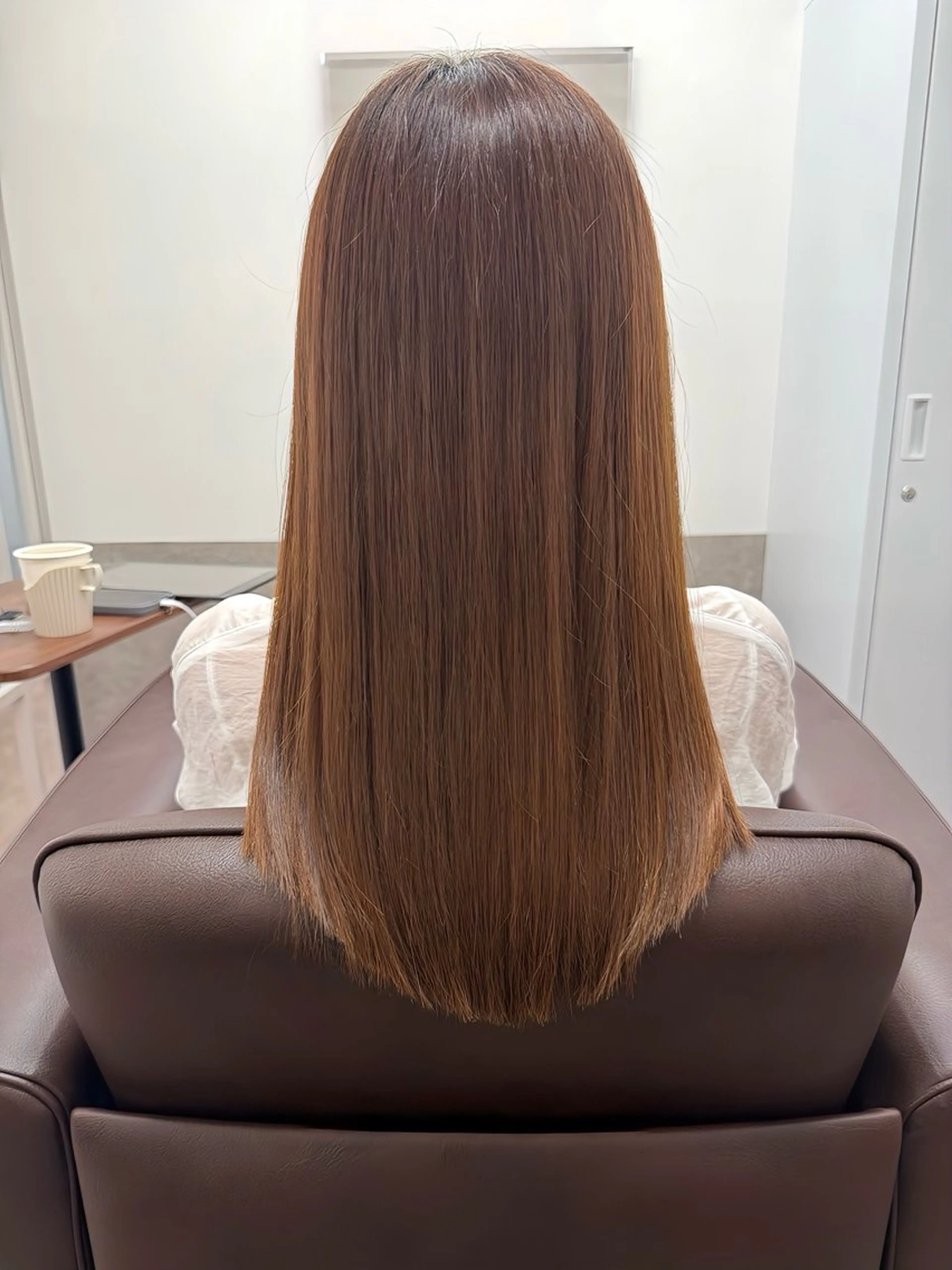 ロング 髪質改善 縮毛矯正 トリートメント 撮影モデル 髪質改善🪽半個室 サロン新宿3丁目のヘアスタイル