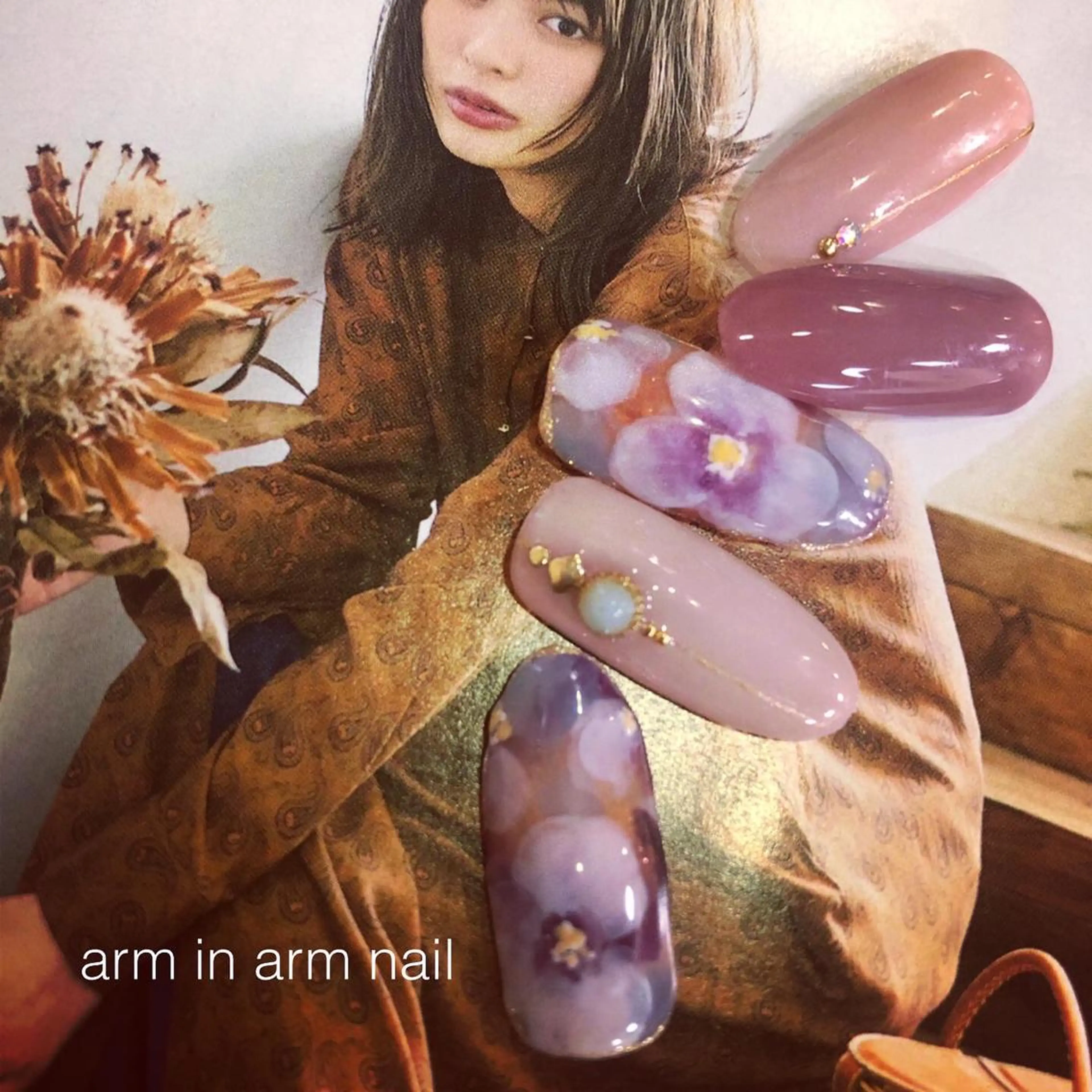 ネイル arm in arm ︎✿Yamamotoのマツエク・マツパデザイン