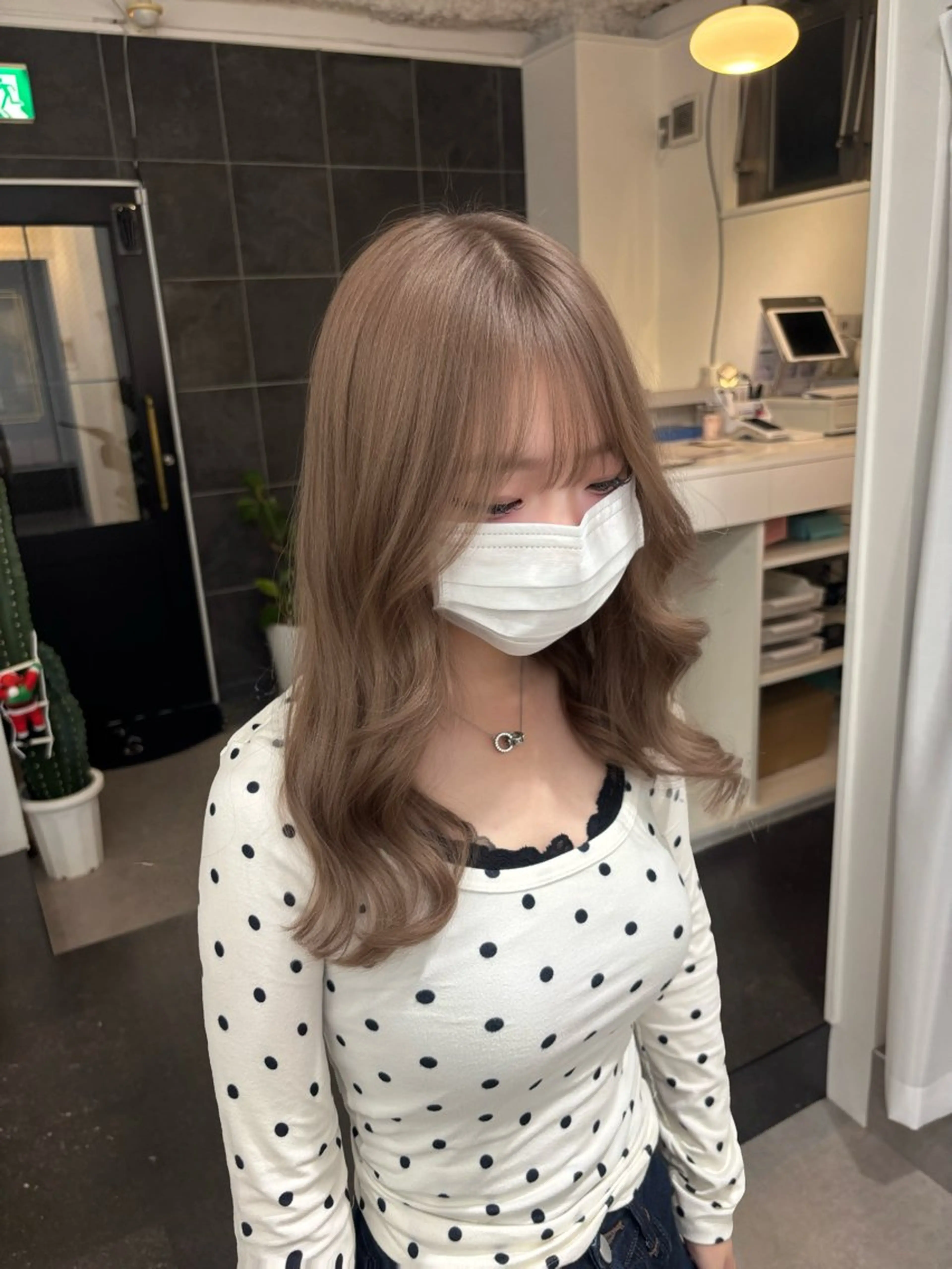 ロング カラー ヘアカラー ふうか 心斎橋美容室のヘアスタイル