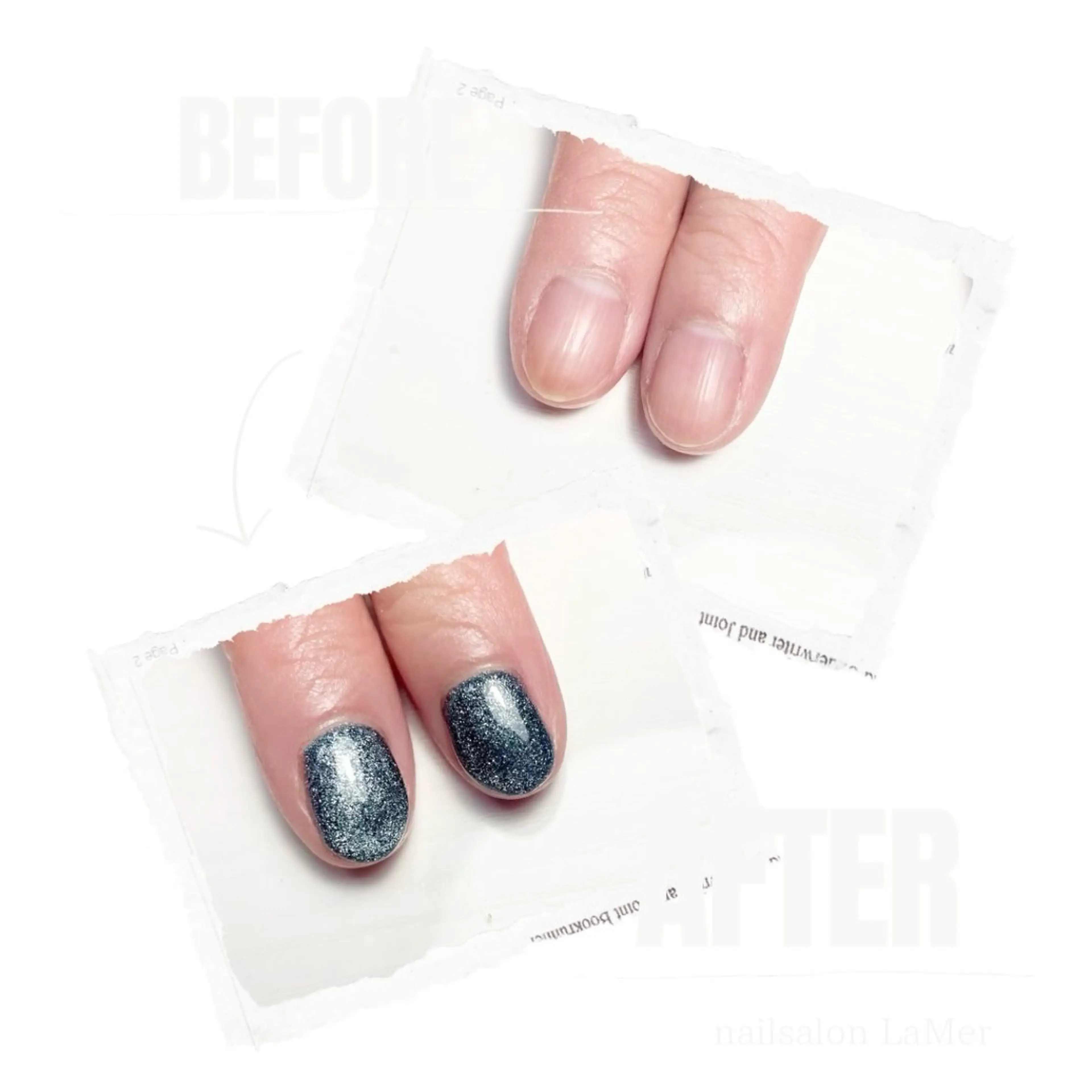 ネイル ブルー フラッシュネイル マグネットネイル メンズネイル ワンカラーネイル ハンドネイル nailsalon La Merのネイルデザイン