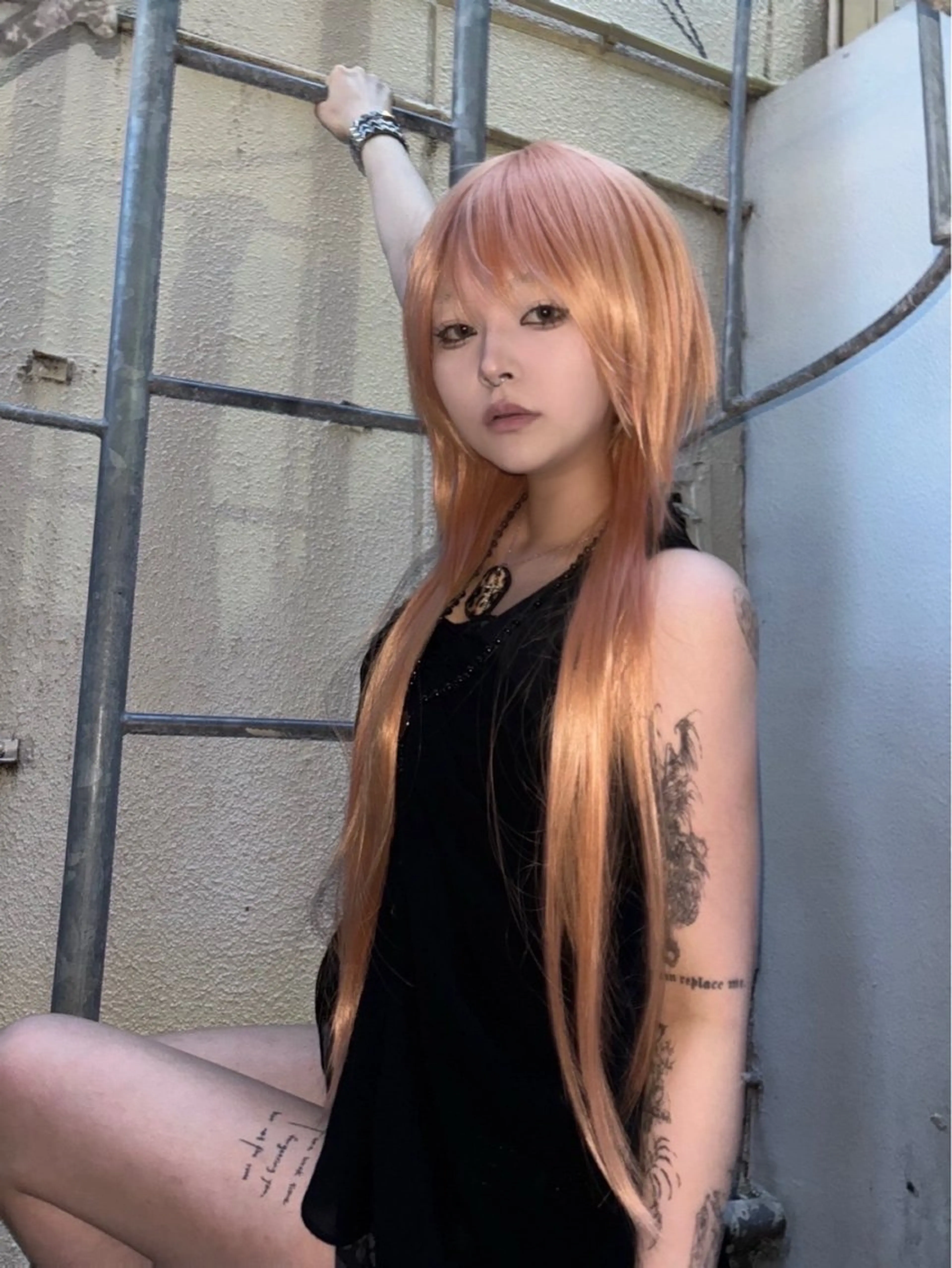 ロング ヘアカラー AIRA/ブリーチ ‪/透明感カラーのヘアスタイル