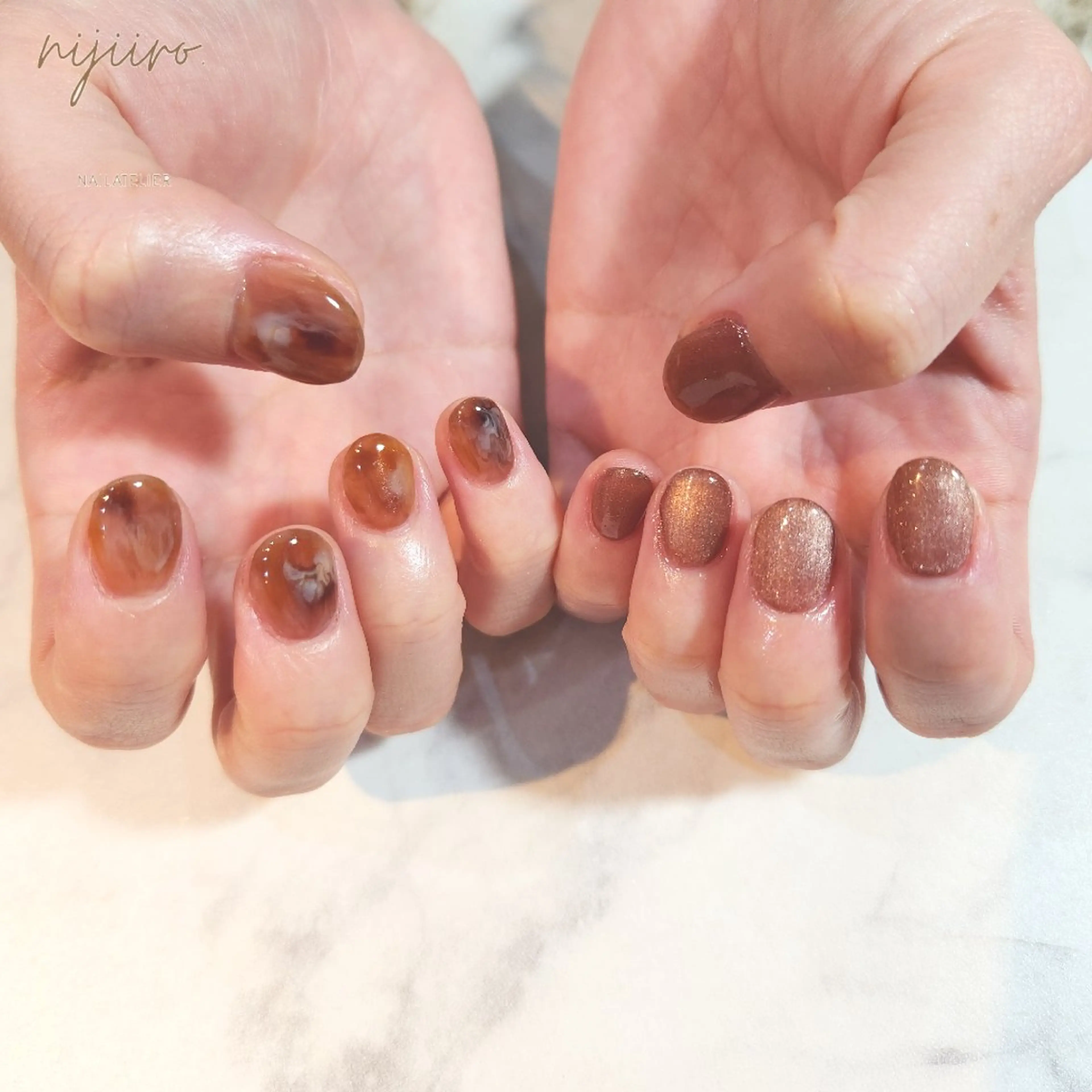 ネイル ハンドネイル nailatelier nijiiro.所属・nijiiro🌈 サトウのネイルデザイン