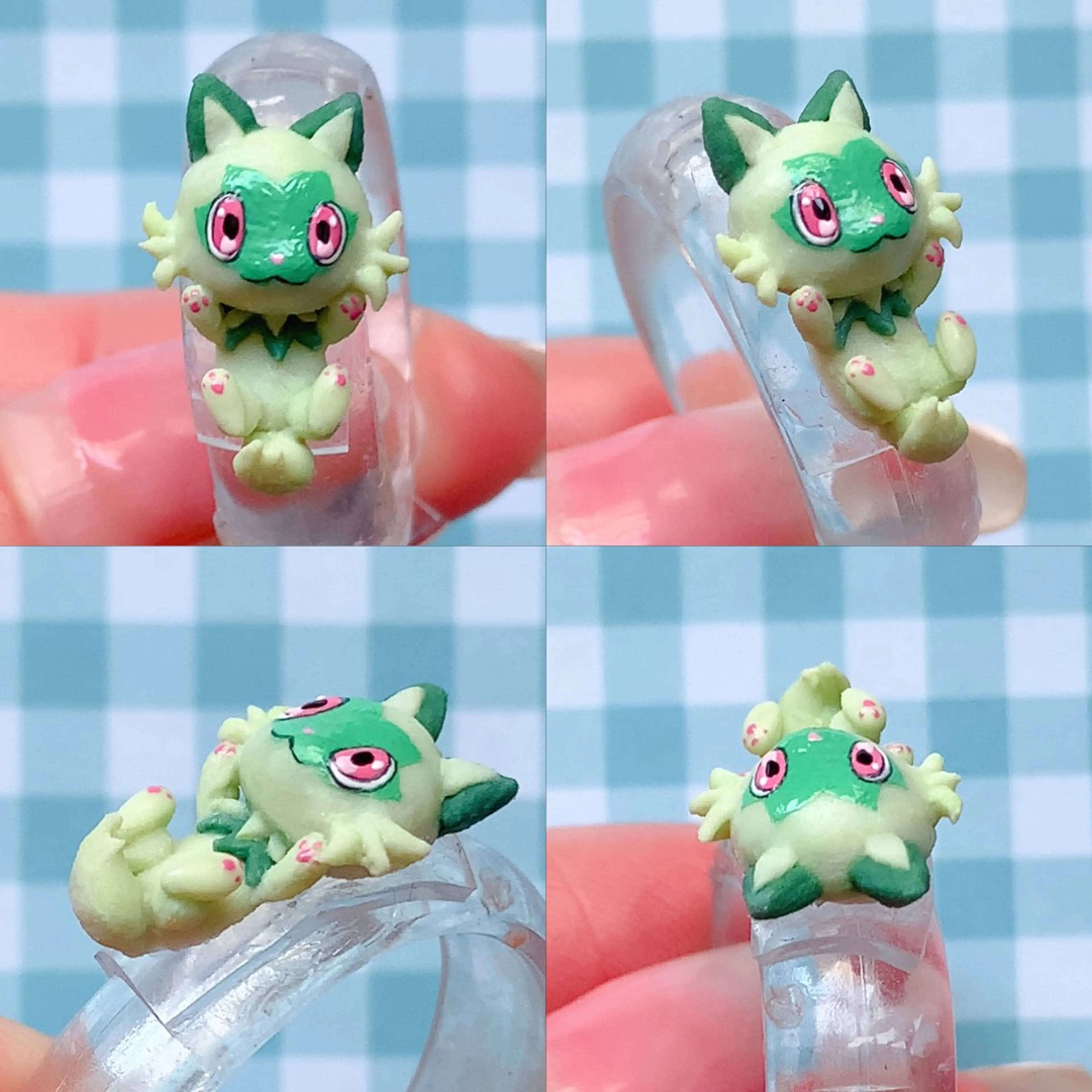 ネイル アートネイル ぷっくりネイル シェアサロンLei.g(レイジー)所属・3Dアートネイル💗 都築レナのネイルデザイン