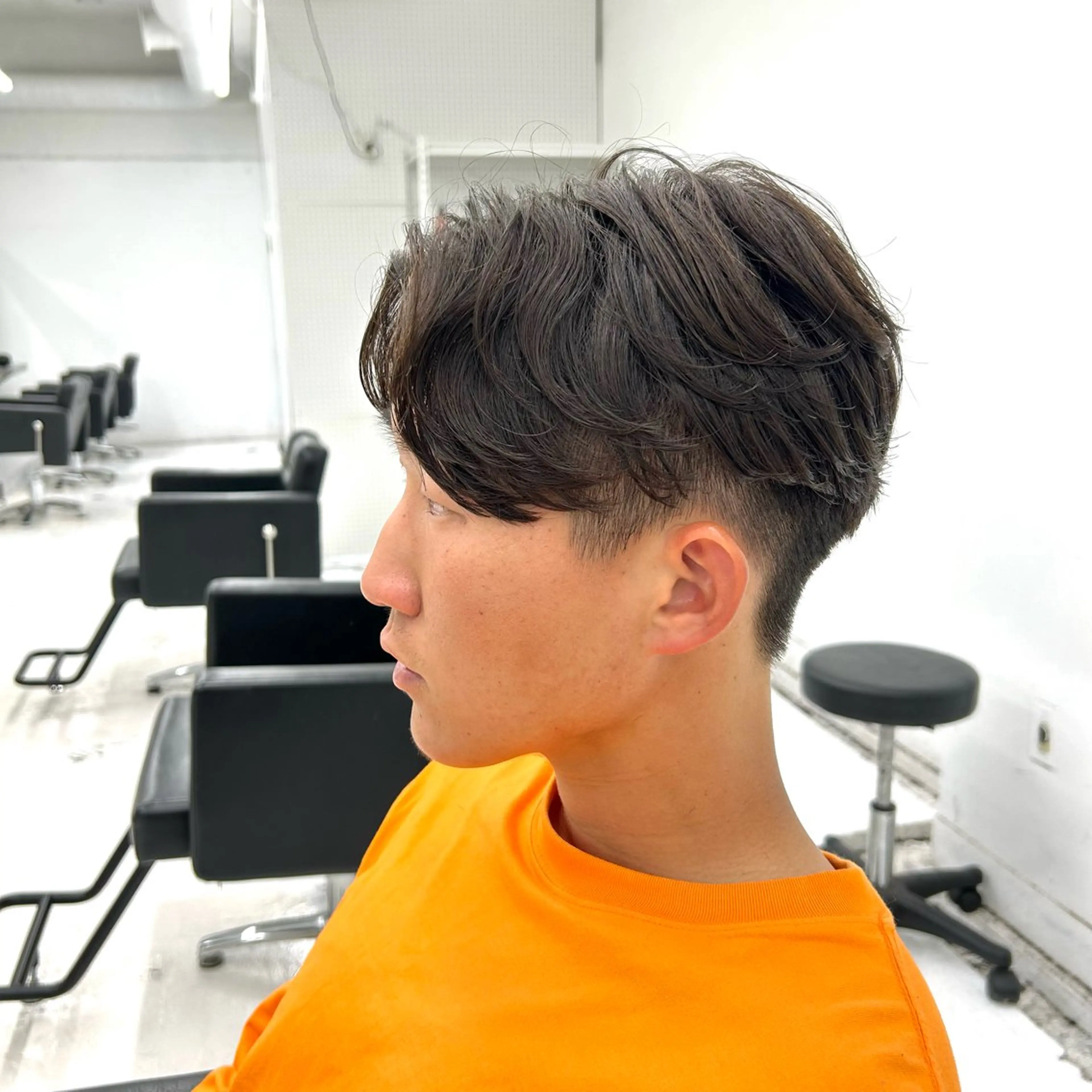 ショート パーマ メンズ センターパート カット パーマ 【メンズパーマ特化】 🍏網中勇喜のヘアスタイル