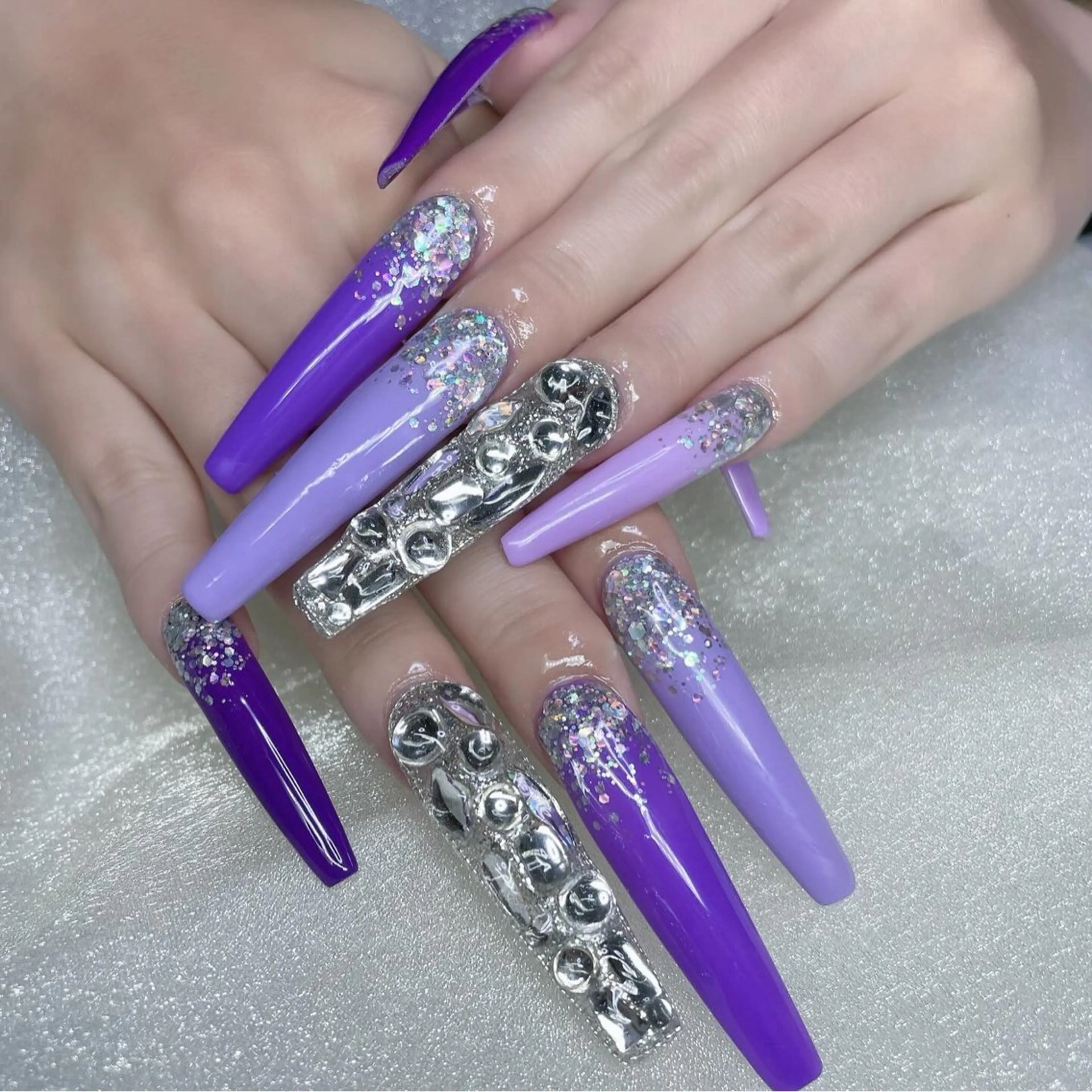 🦋Bubble nail 長さ出し🦋の写真