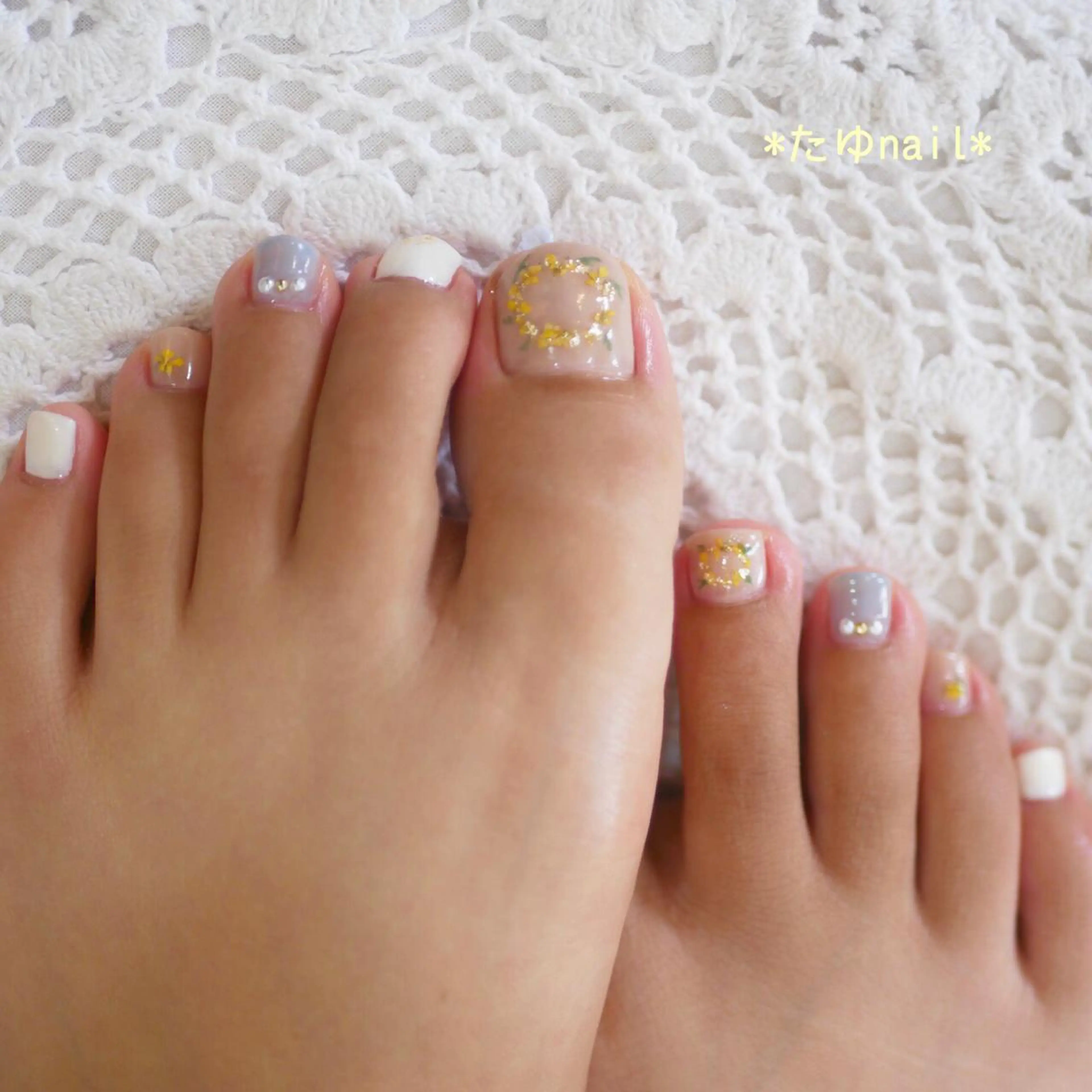 ネイル フットネイル ネイルサロン・ネイルスクール　たゆnail所属・ネイルサロン 【たゆnail】のネイルデザイン