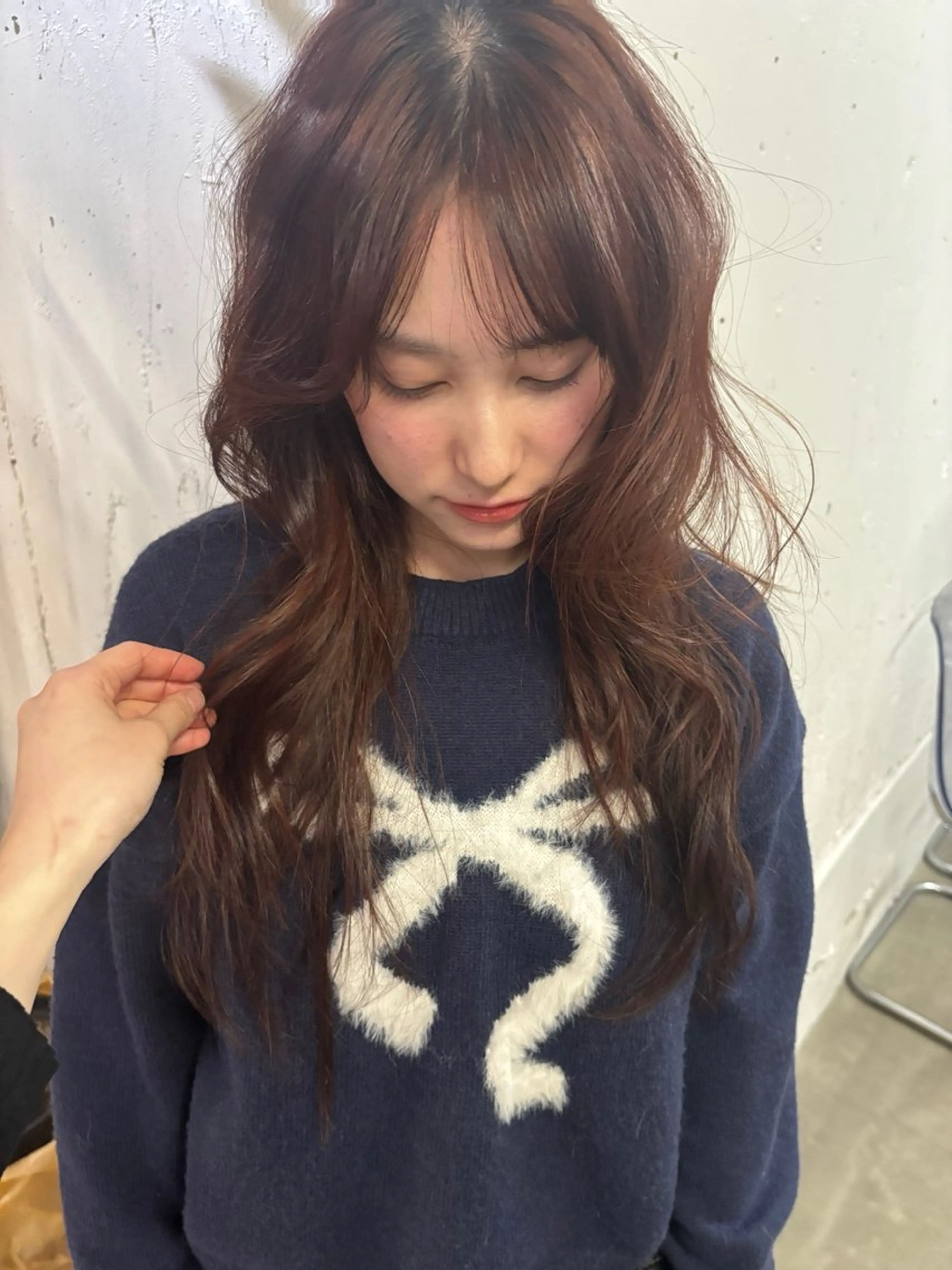 ロング カット ヘアカラー トリートメント 似合わせレイヤーカ ット　ʚɞ riiのヘアスタイル