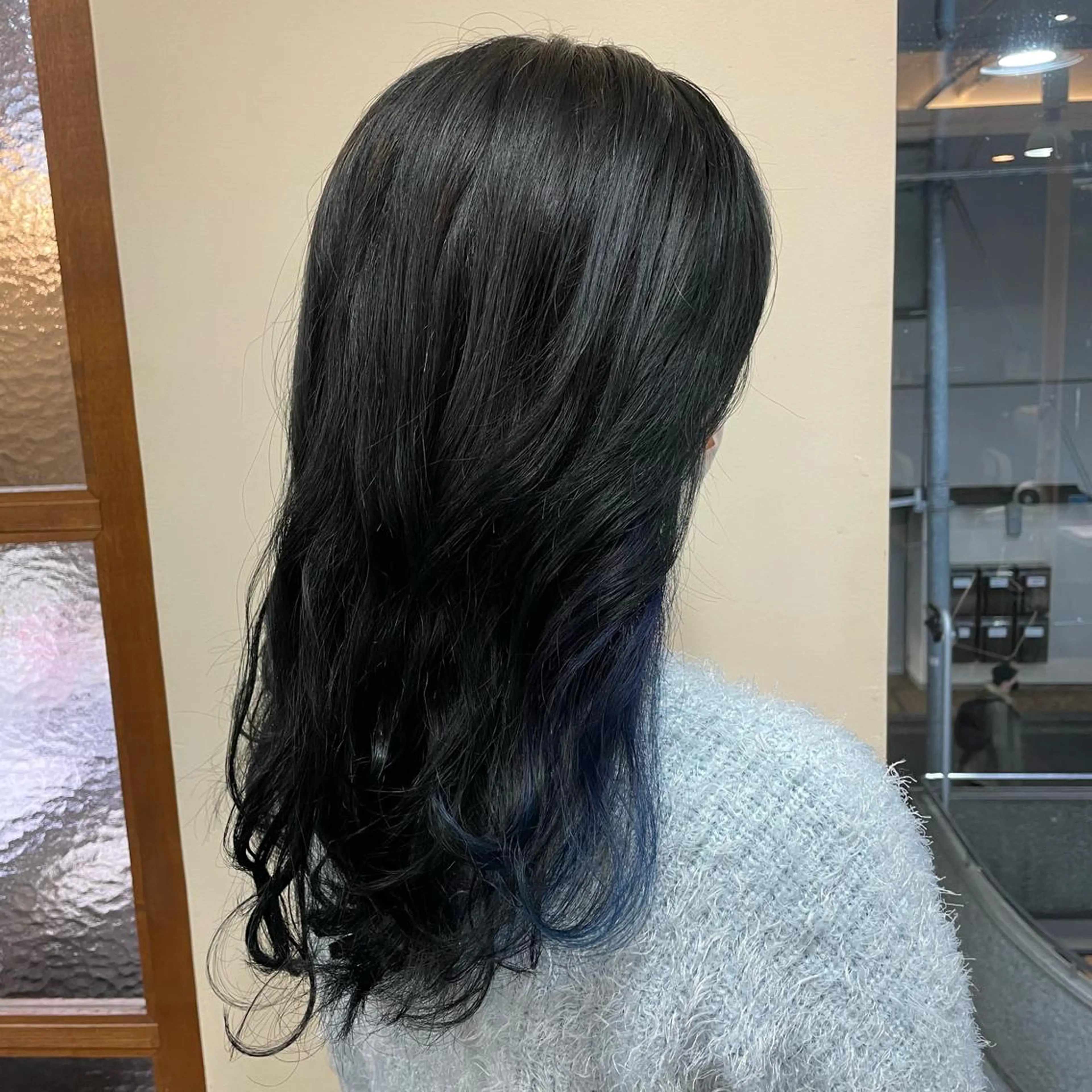 ロング カラー イヤリングカラー ネイビーカラー NiCHE avenir吉祥寺所属・💜カラー/縮毛矯正 /NARUKA💜のヘアスタイル