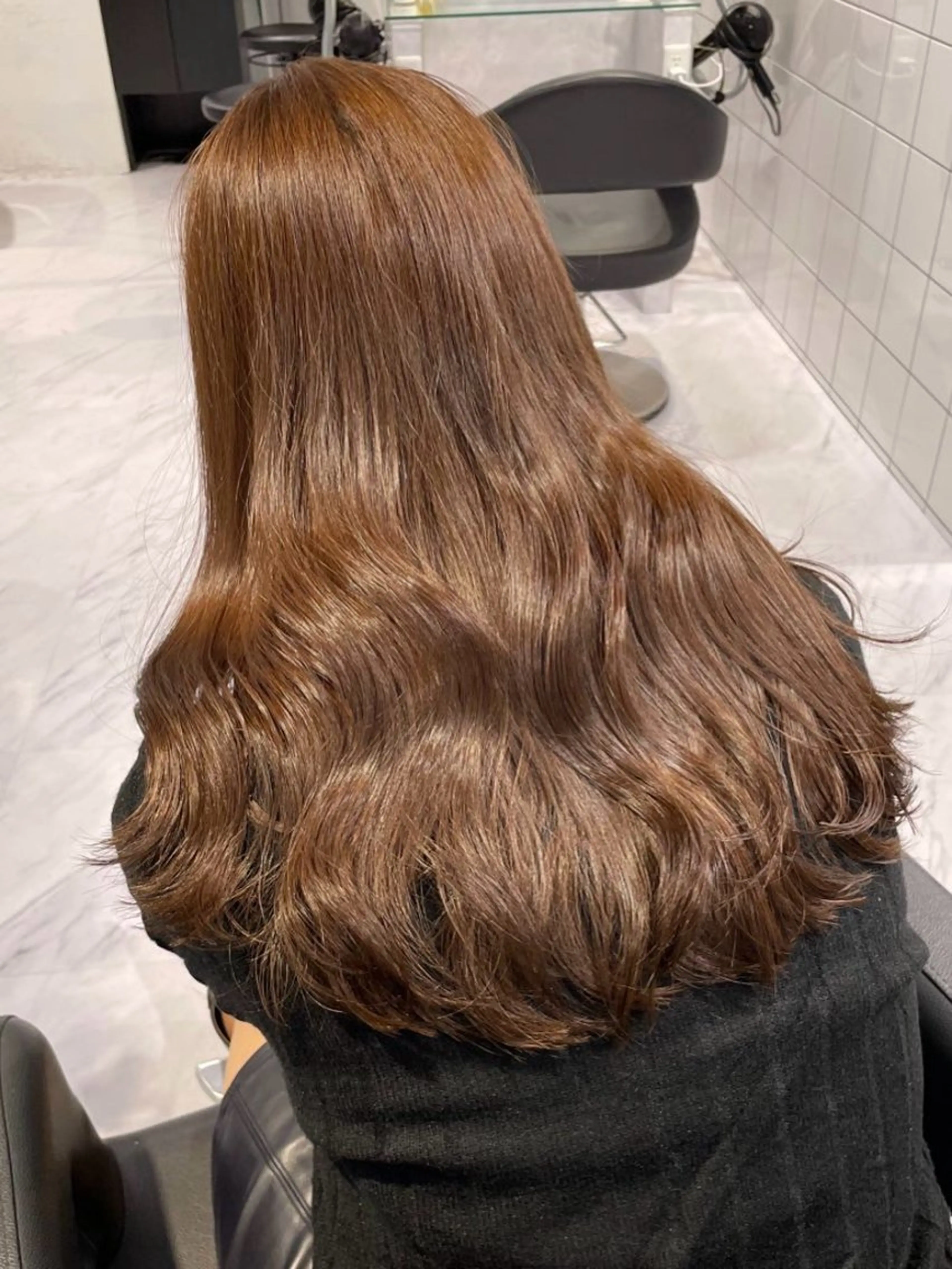 ロング カラー カット ヘアカラー トリートメント ヘッドスパ ヘアセット 表参道♡暗髪^ྀི 艶カラー♡アユミのヘアスタイル