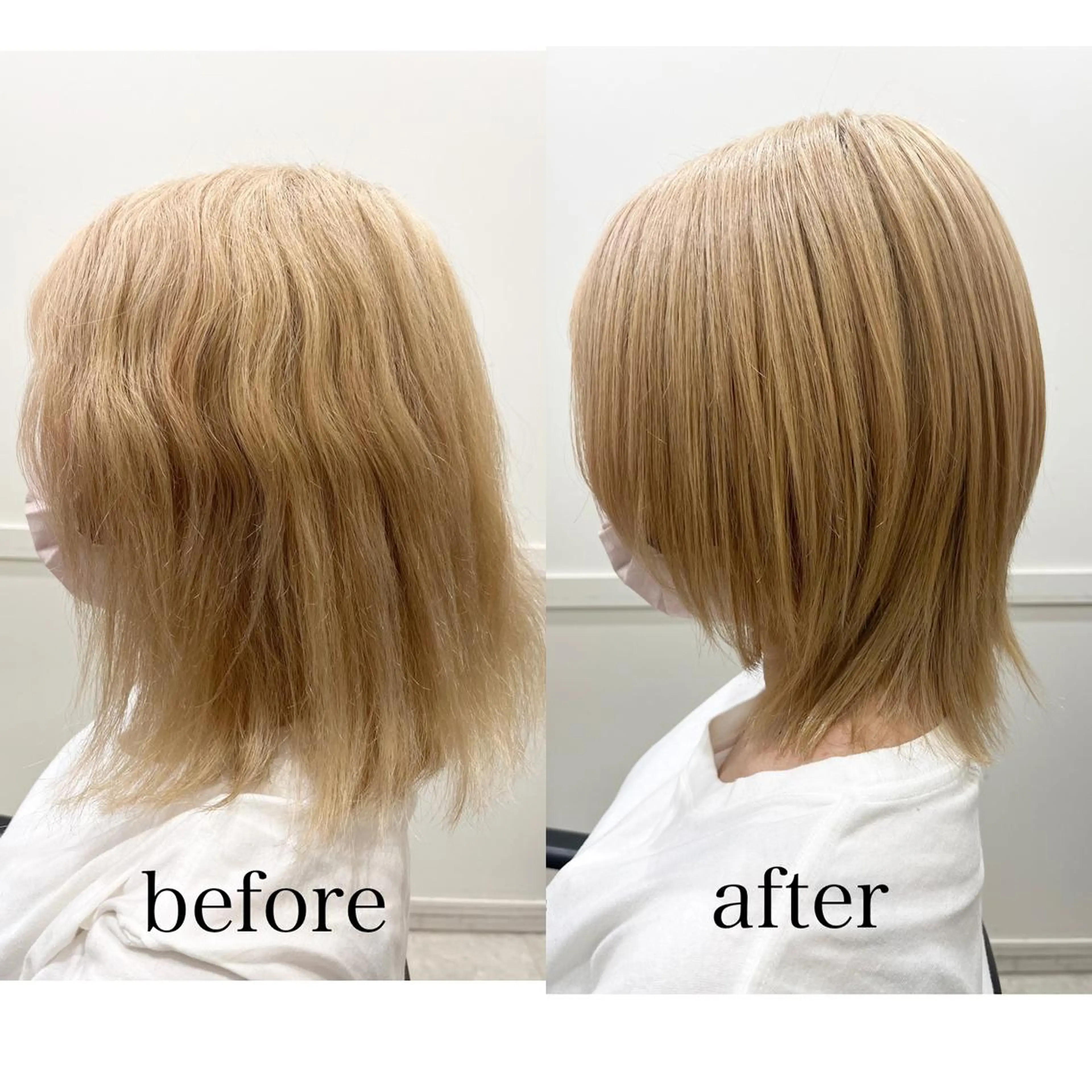 【ブリーチ毛の方はこちら💁♀️】カット+美髪縮毛矯正+4step TR #髪質改善#酸性ストレートの写真