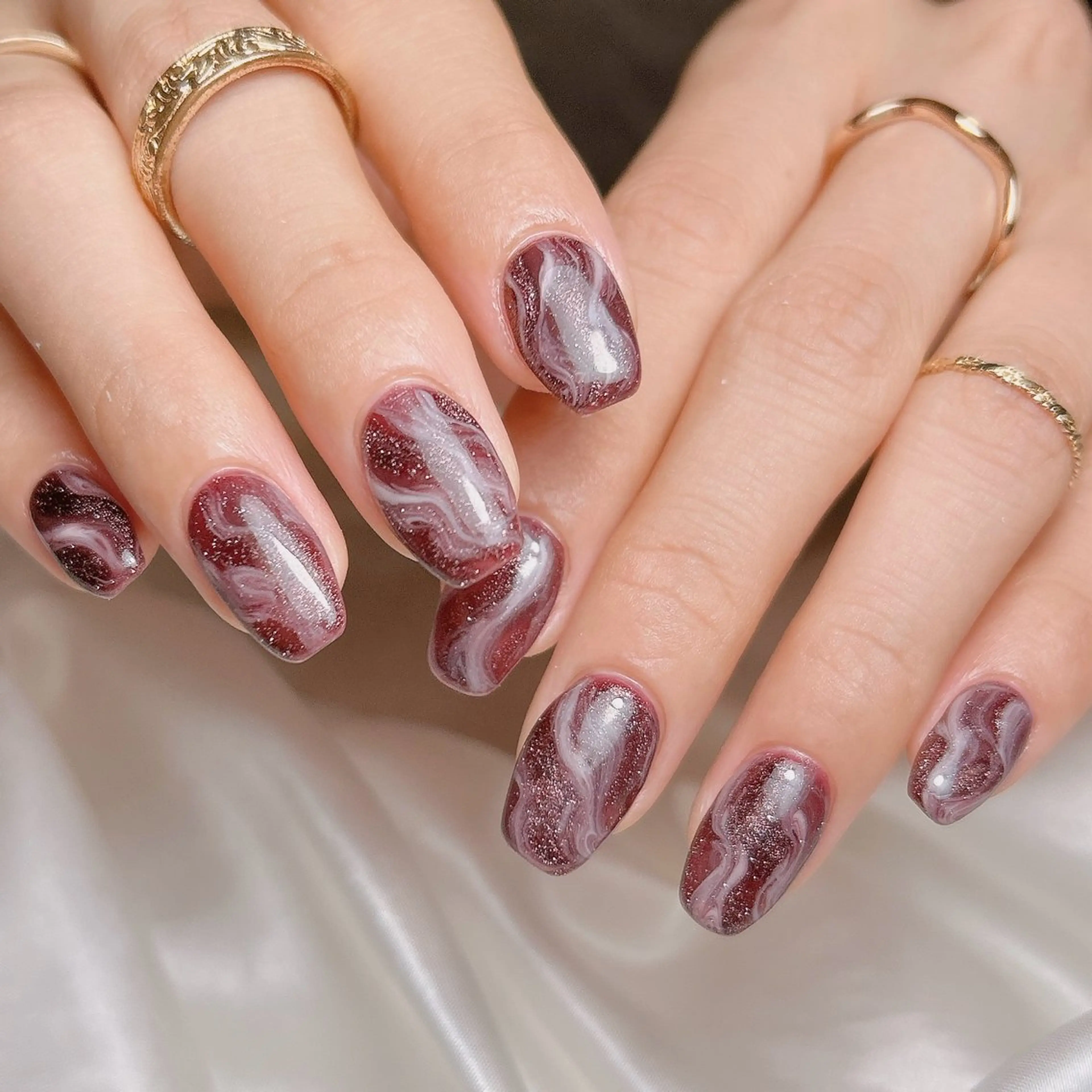 ネイル ニュアンスネイル ハンドネイル junna ちょい個性派ネイルのネイルデザイン