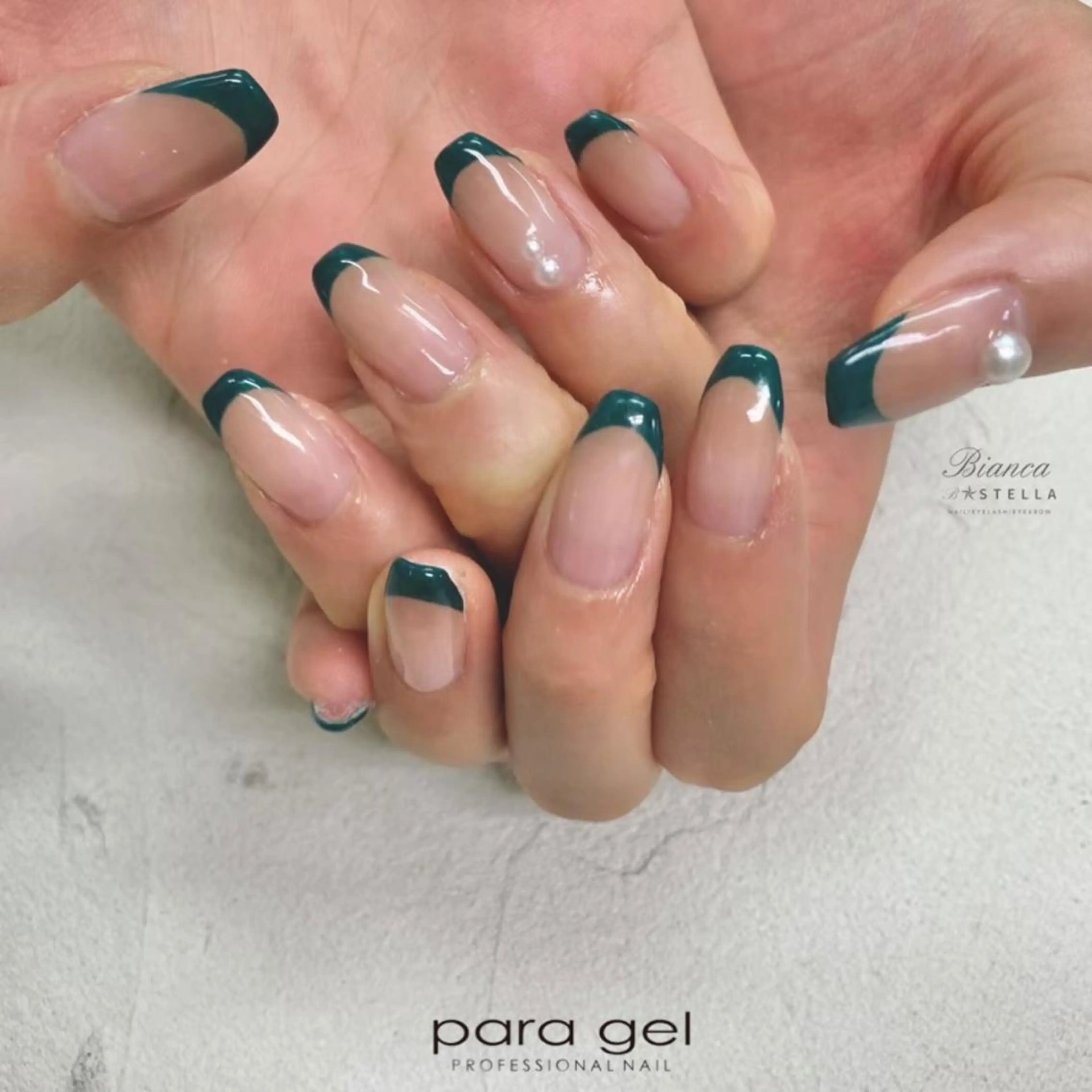 ネイル フレンチネイル ジェルネイル シンプルネイル ビアンカ 浦添 PARCO店 仲本のネイルデザイン