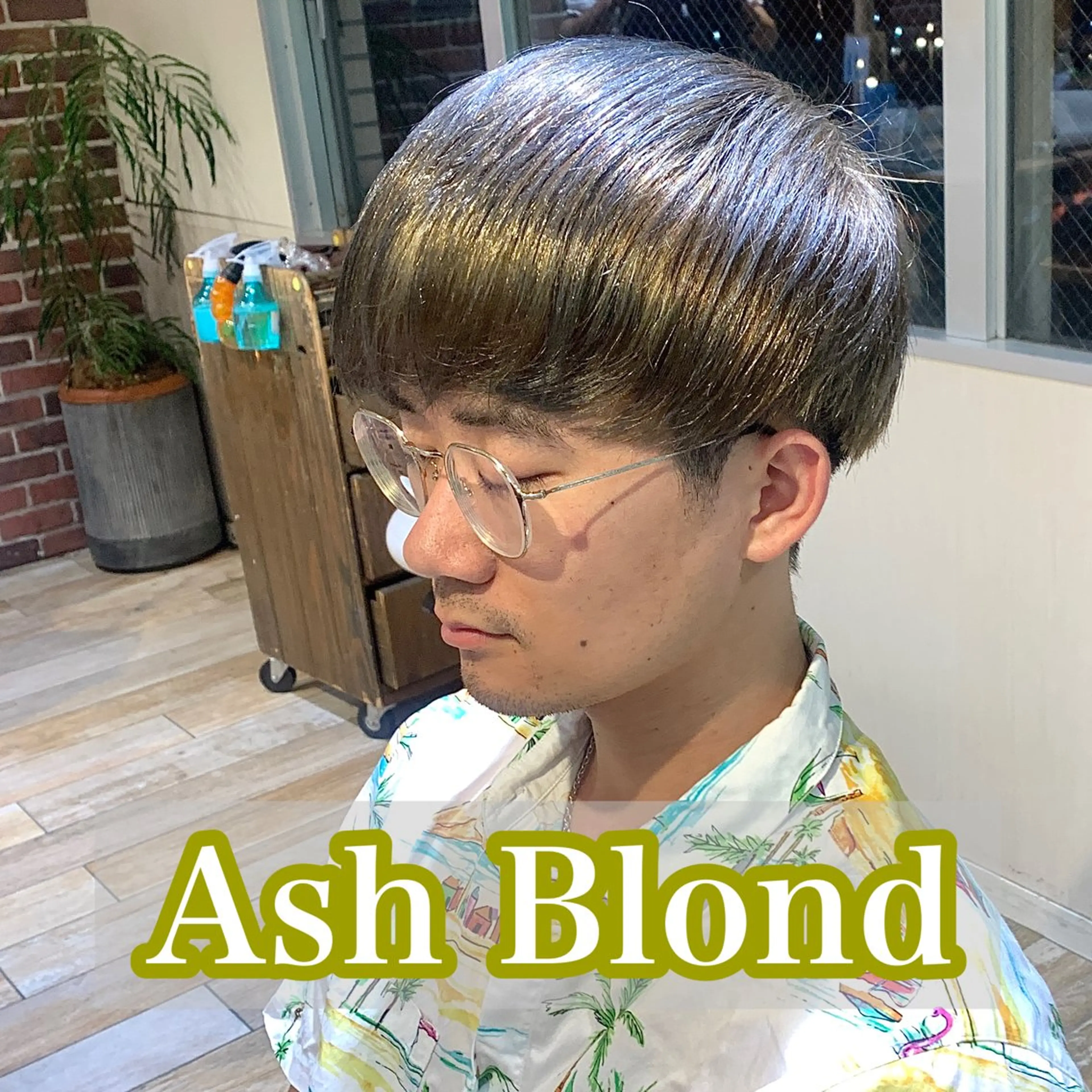 ショート カラー メンズ メンズブリーチ アッシュ アッシュブロンド ブリーチ ブロンド メンズパーマ&メンズ 縮毛矯正ならヒラノのヘアスタイル