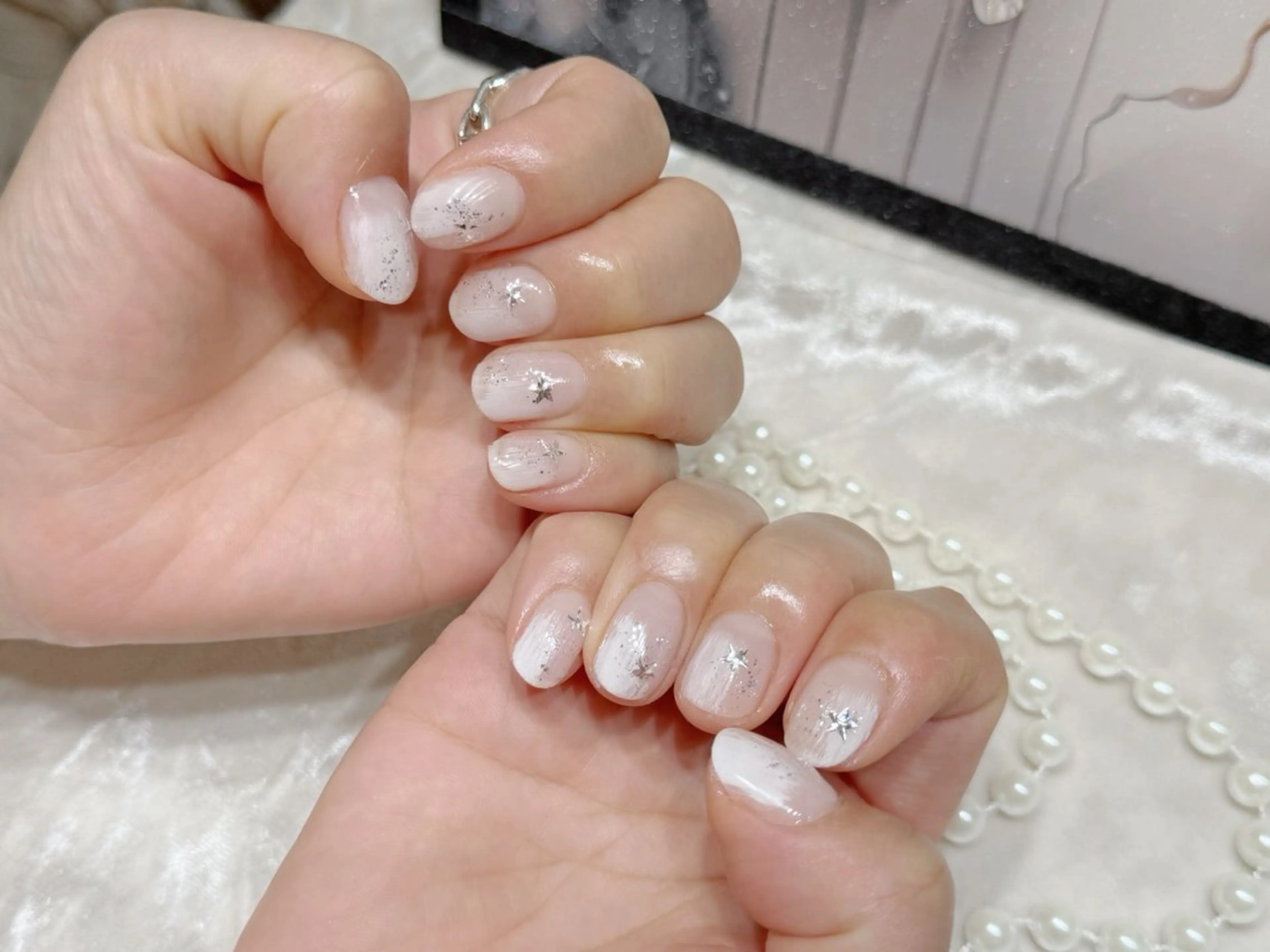 ネイル アートネイル フットネイル ジェルネイル ハート マグネットネイル Babarla Nailのネイルデザイン