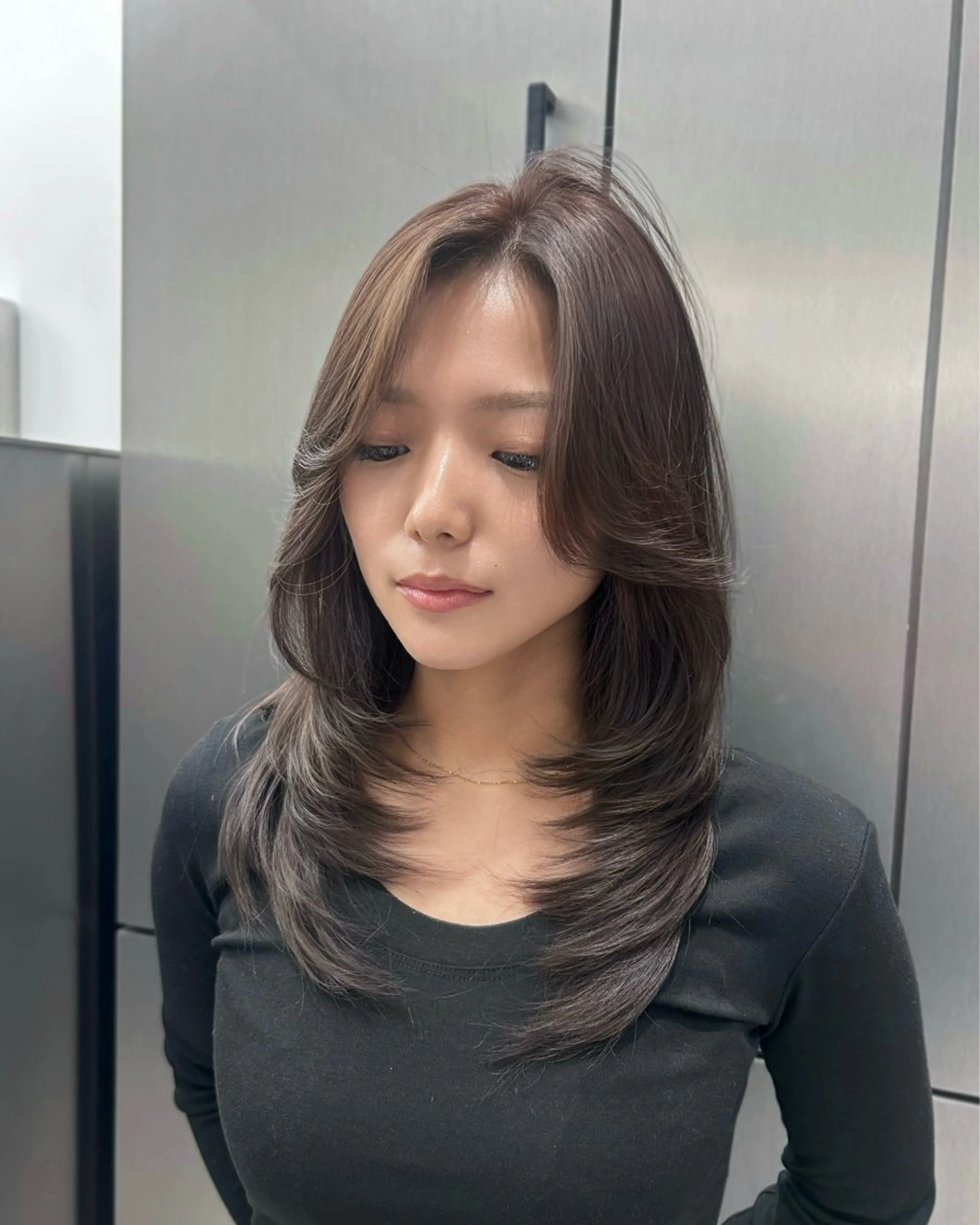 ロング レイヤーカット カット ヘアカラー トリートメント 大人レイヤー/艶美髪 🇺🇸TOMONAのヘアスタイル