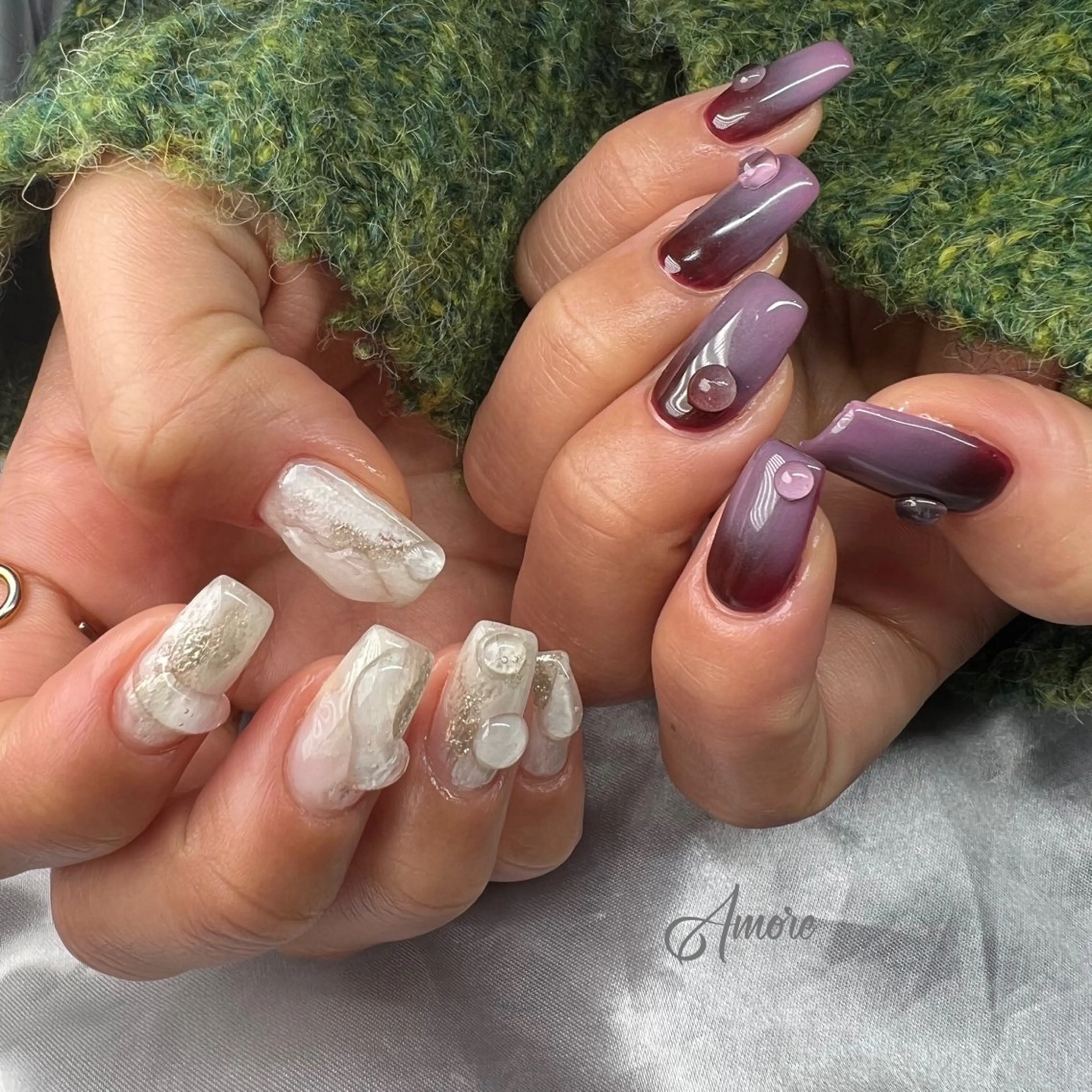 ネイル ジェルネイル 韓国ネイル パラジェル You kyehwaのネイルデザイン