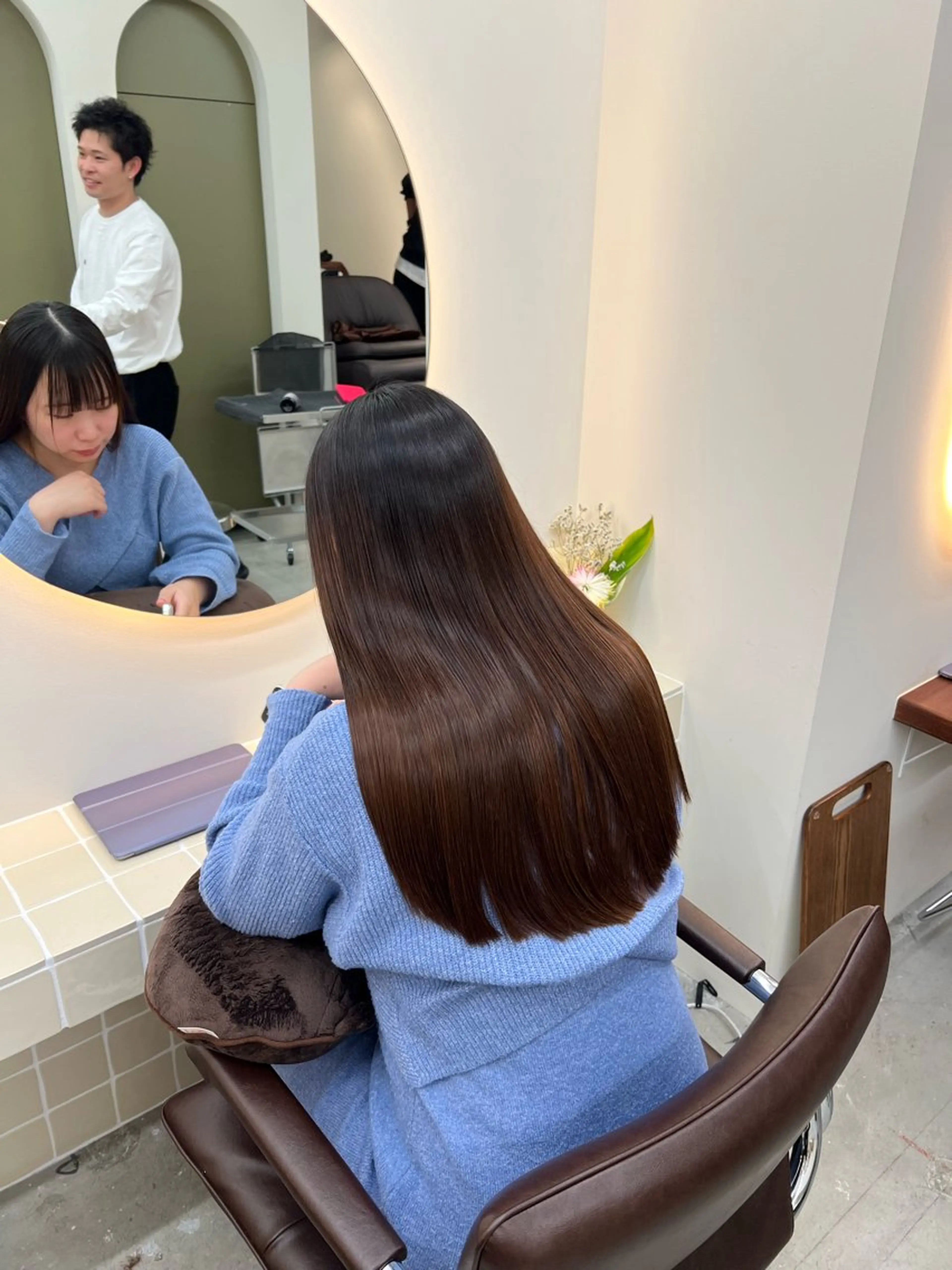 ロング パーマ ✨髪質改善矯正× ブリーチ✨YU-KIのヘアスタイル