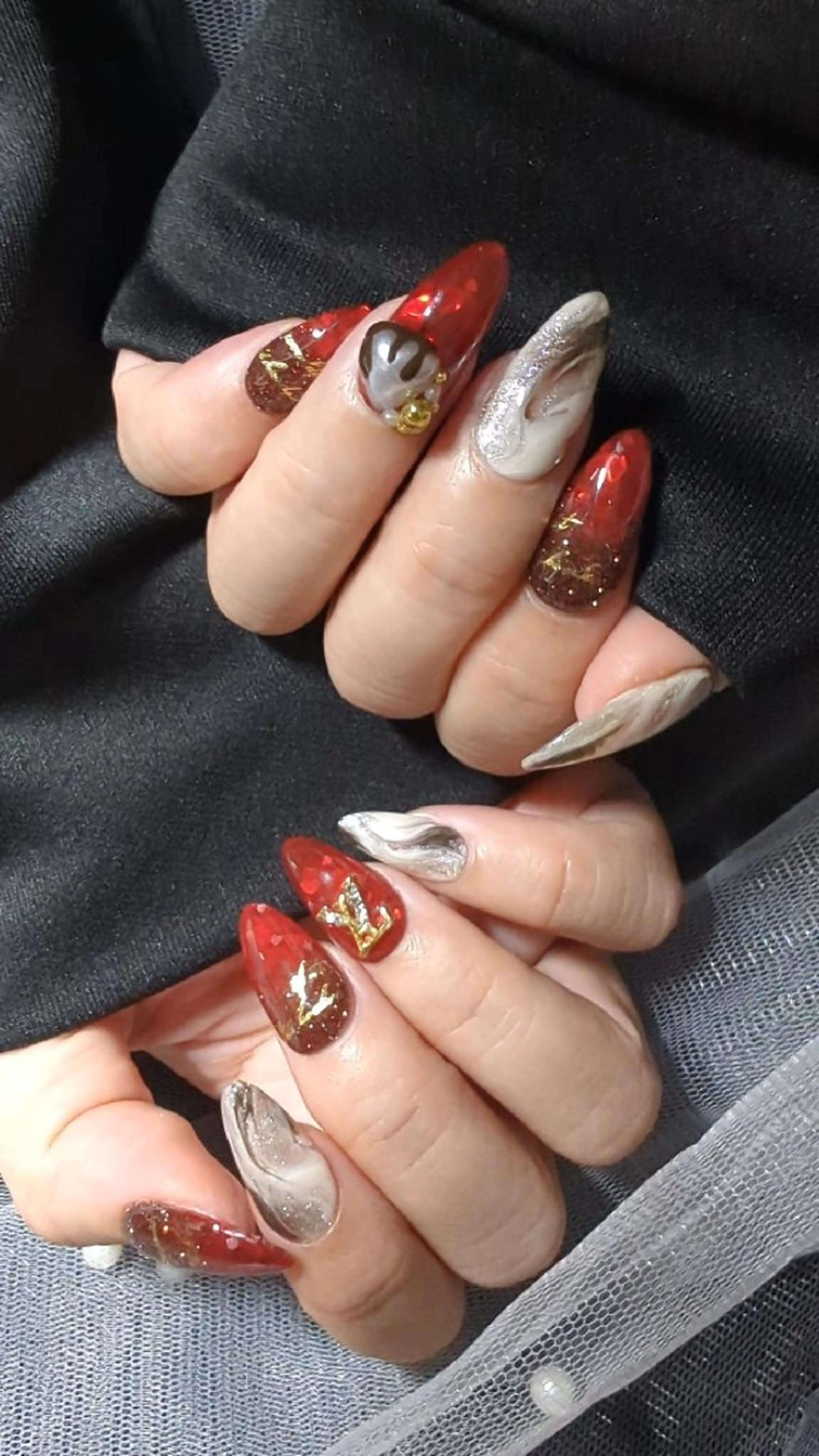 ネイル バレンタイン ハンドネイル KANON所属・☆ KANON☆のネイルデザイン