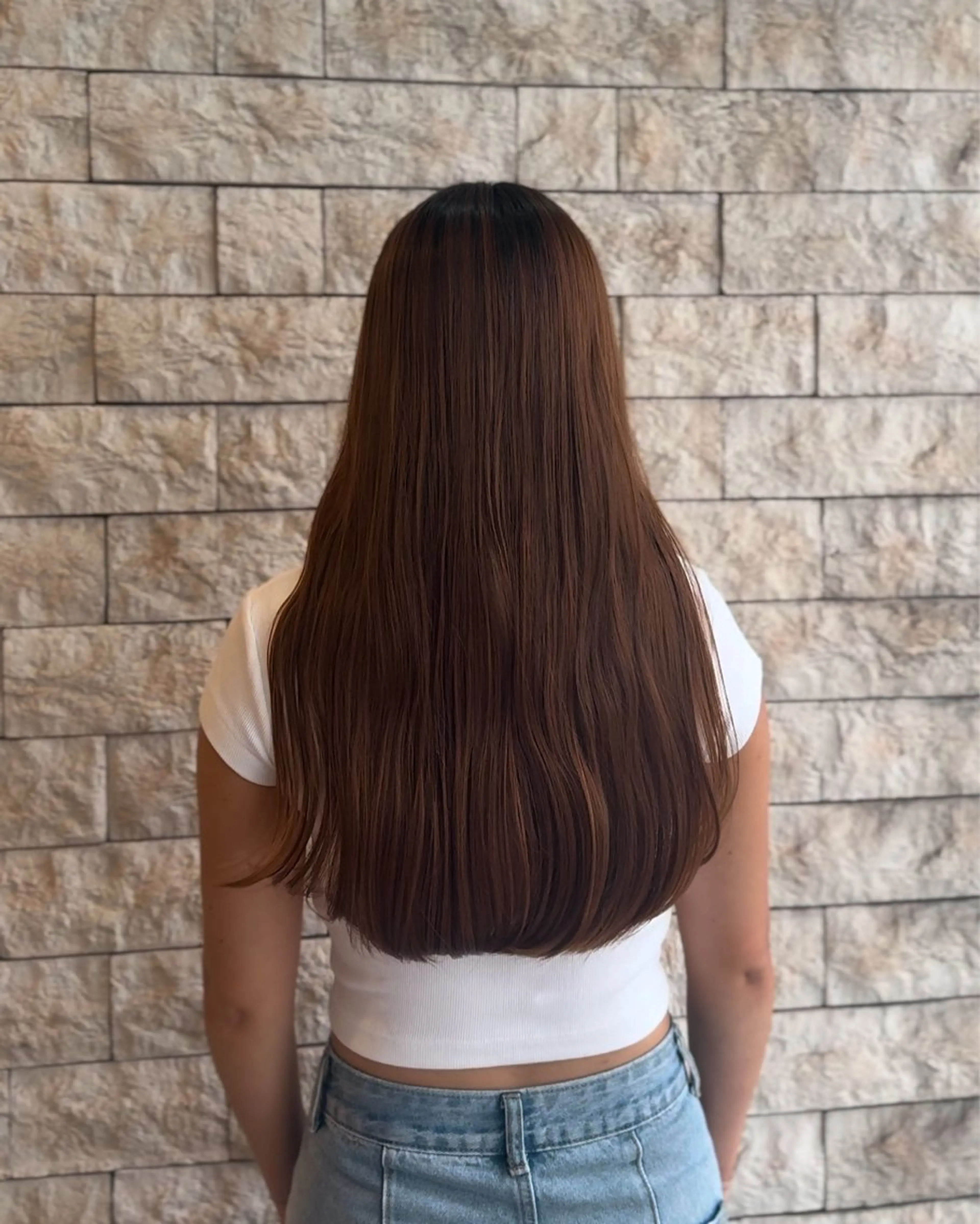 ロング yuzua/オリーブ /透明感/レイヤーのヘアスタイル