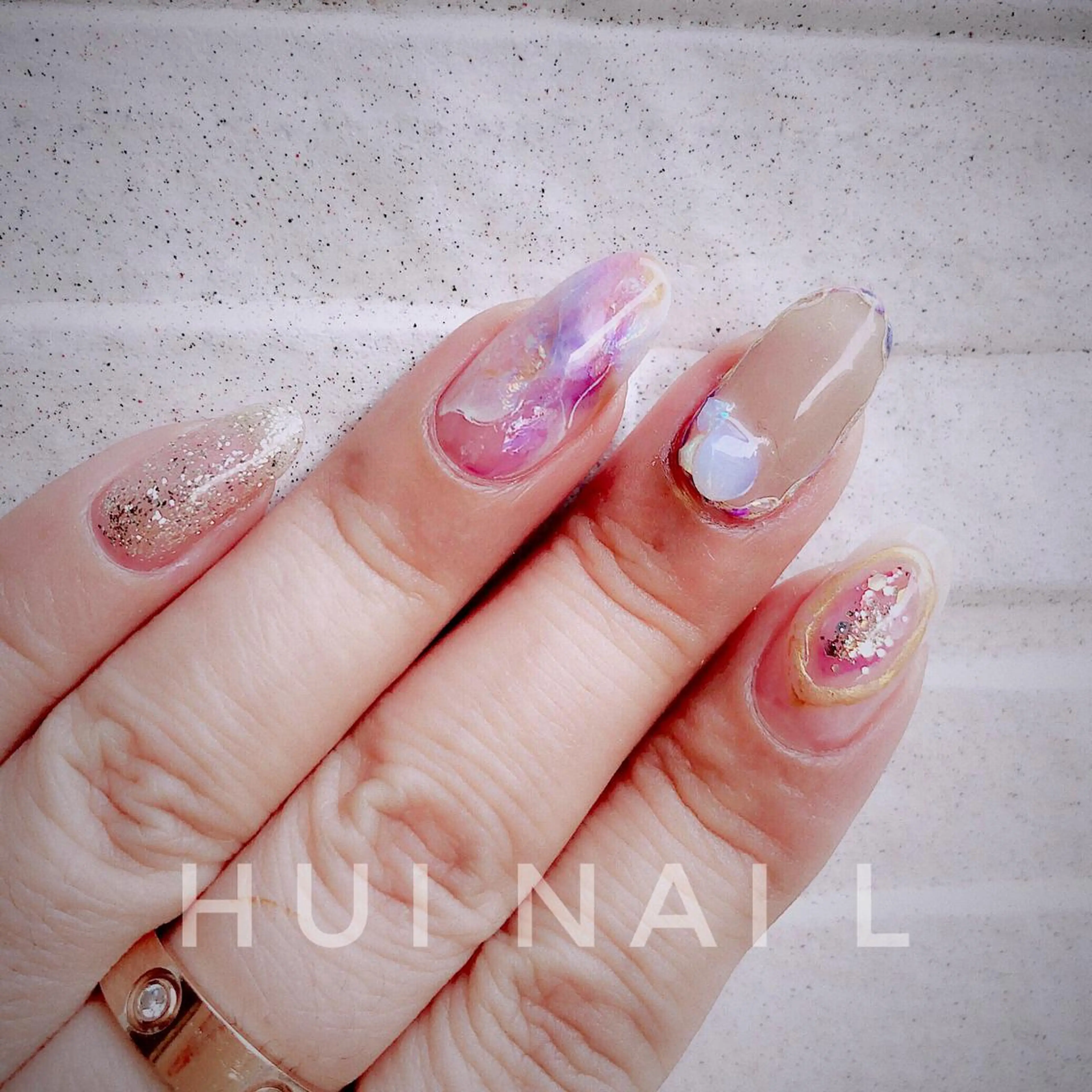 ミディアム めぐみのネイルサロン 惠のネイルデザイン