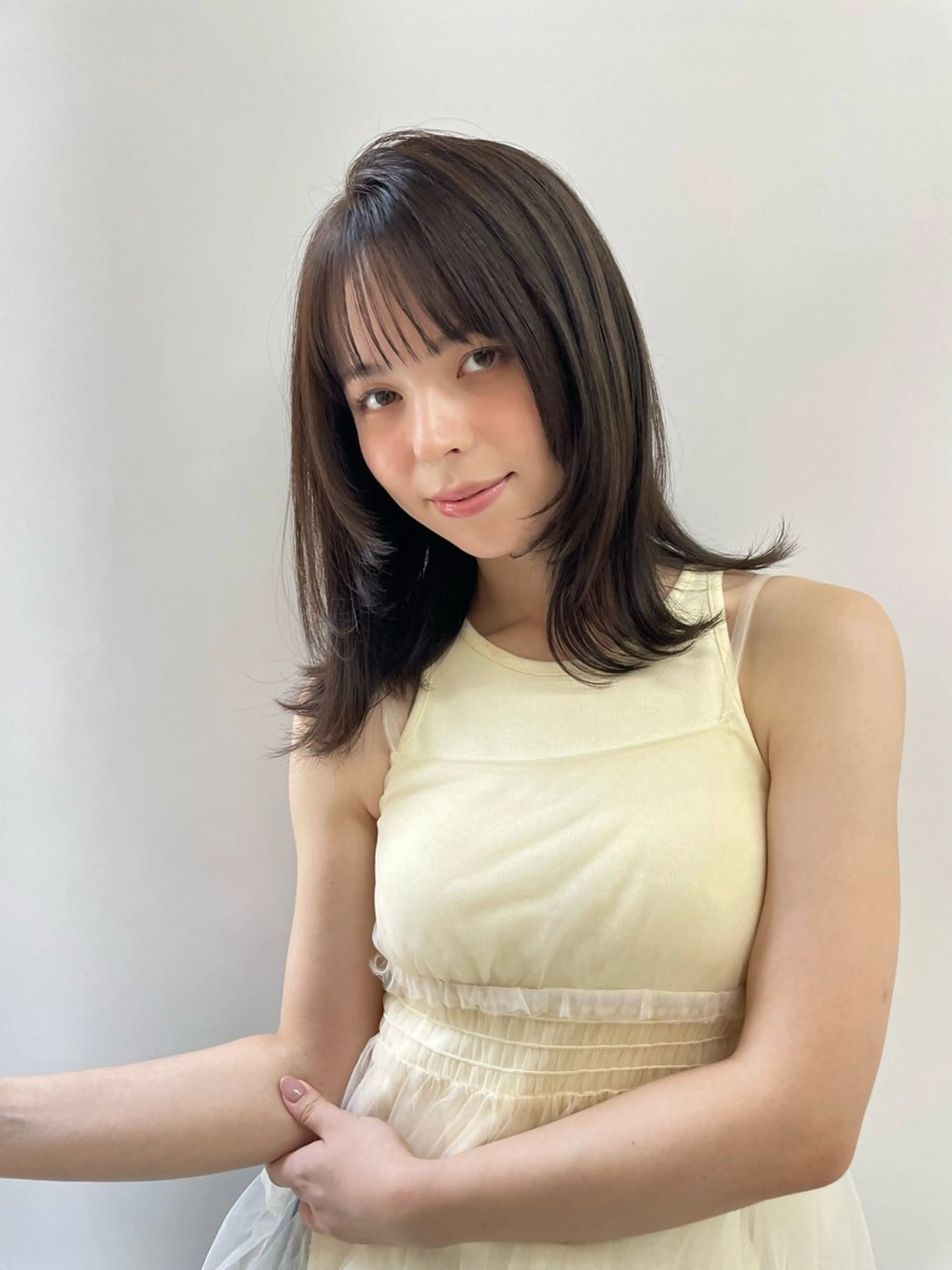 ミディアム カラー カットモデル募集中 🤍harunaのヘアスタイル