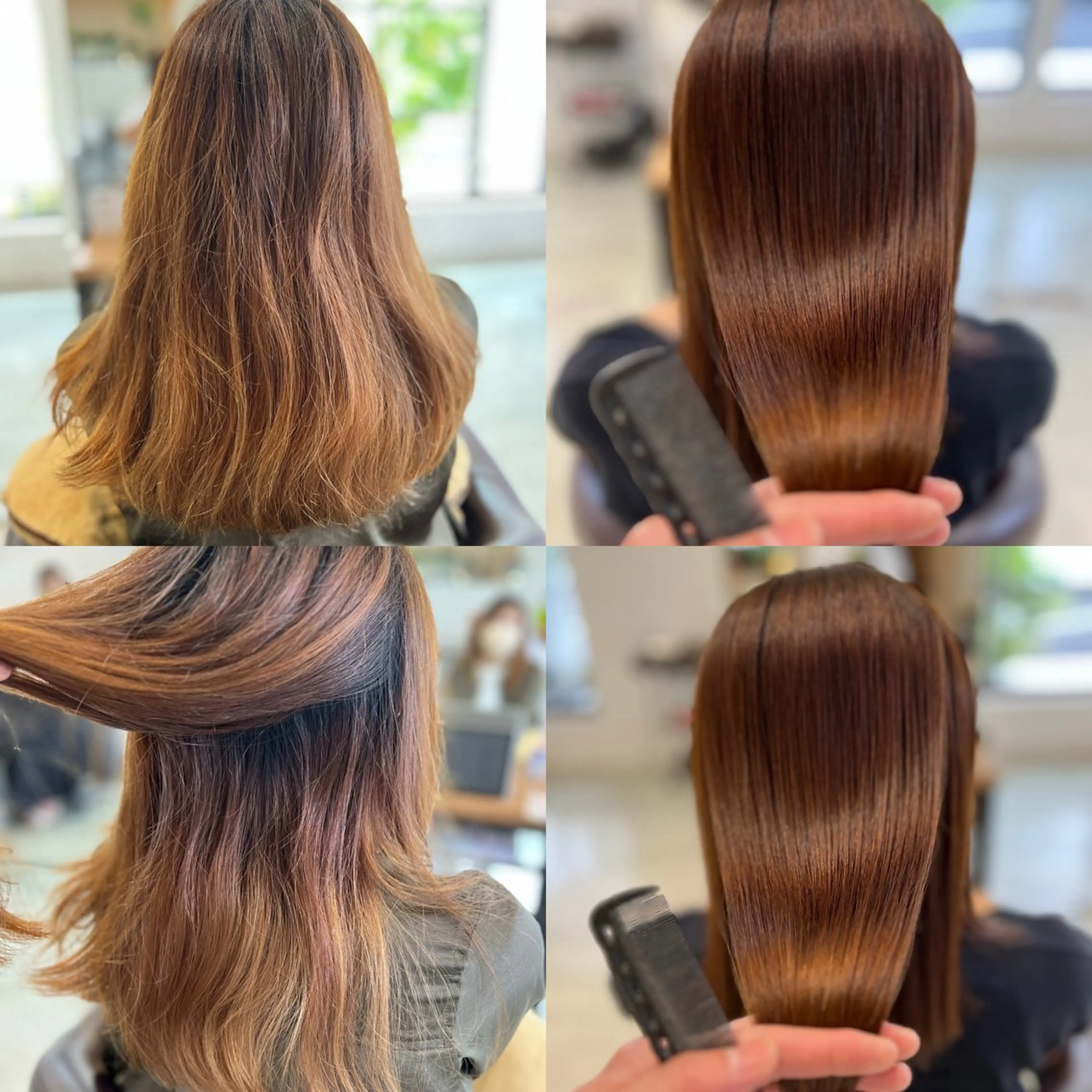 🉐期間限定🔥1日1組限定🔥プレミアム酸性縮毛矯正・プレミアム酸性ストレート&カット&カラー&トリートメント✨の写真