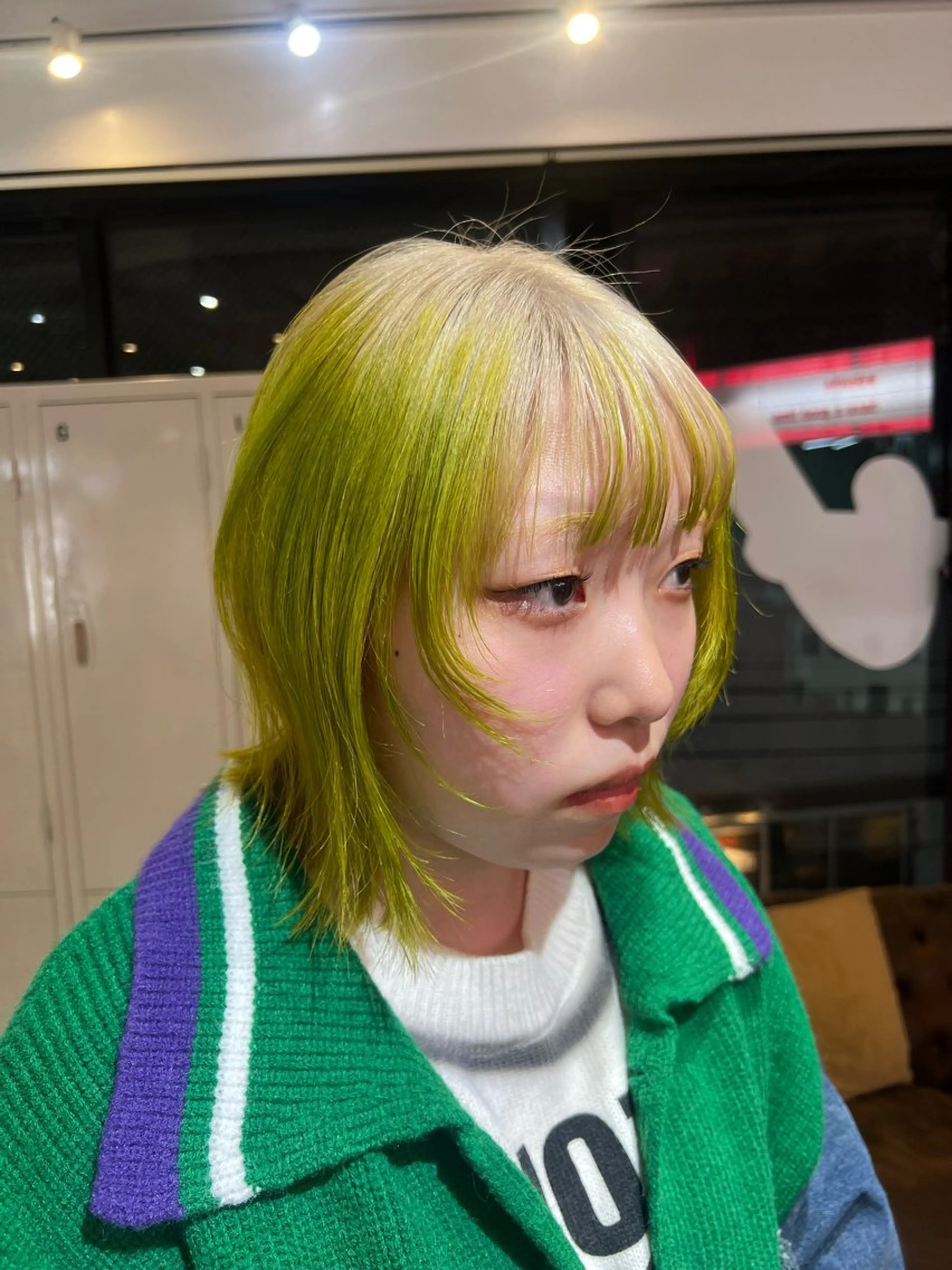 ミディアム ヘアカラー トリートメント 💥ウルフカット デザインあんな💥のヘアスタイル