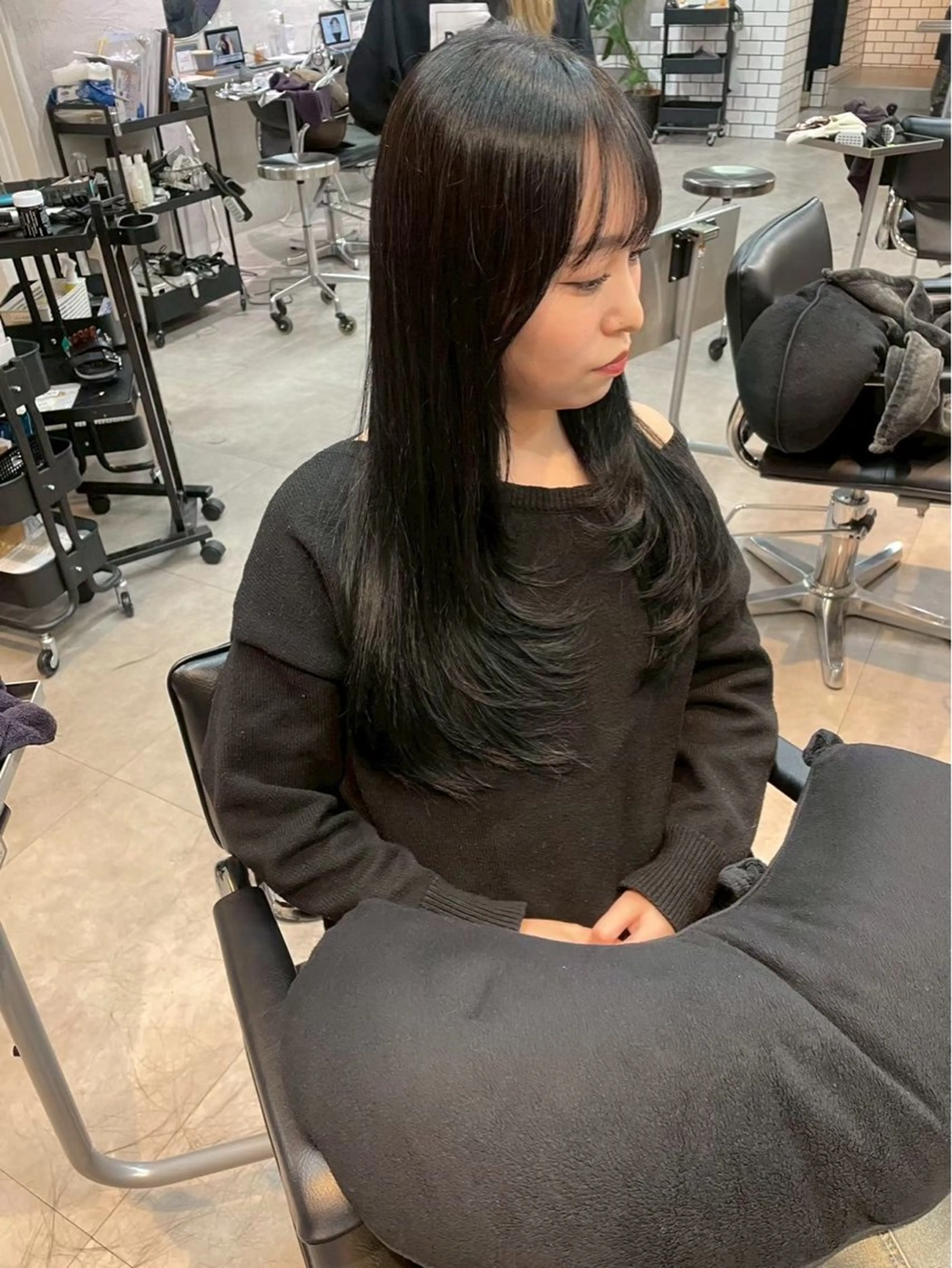 ロング 韓国系/ダブルカラー /トグチリンカのヘアスタイル