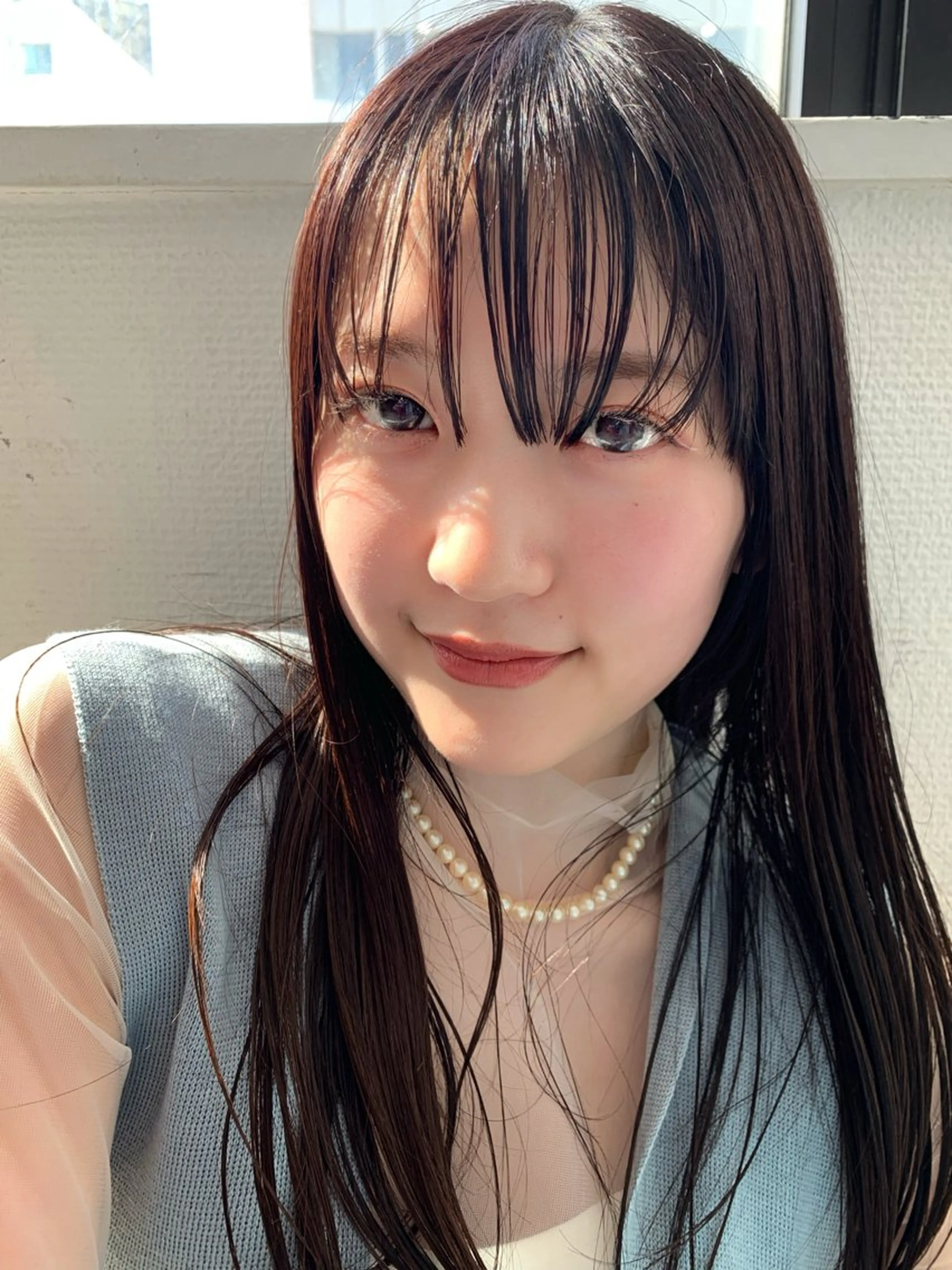 ミディアム カラー ボブ/レイヤー/透明 感カラー/dai🌿のヘアスタイル