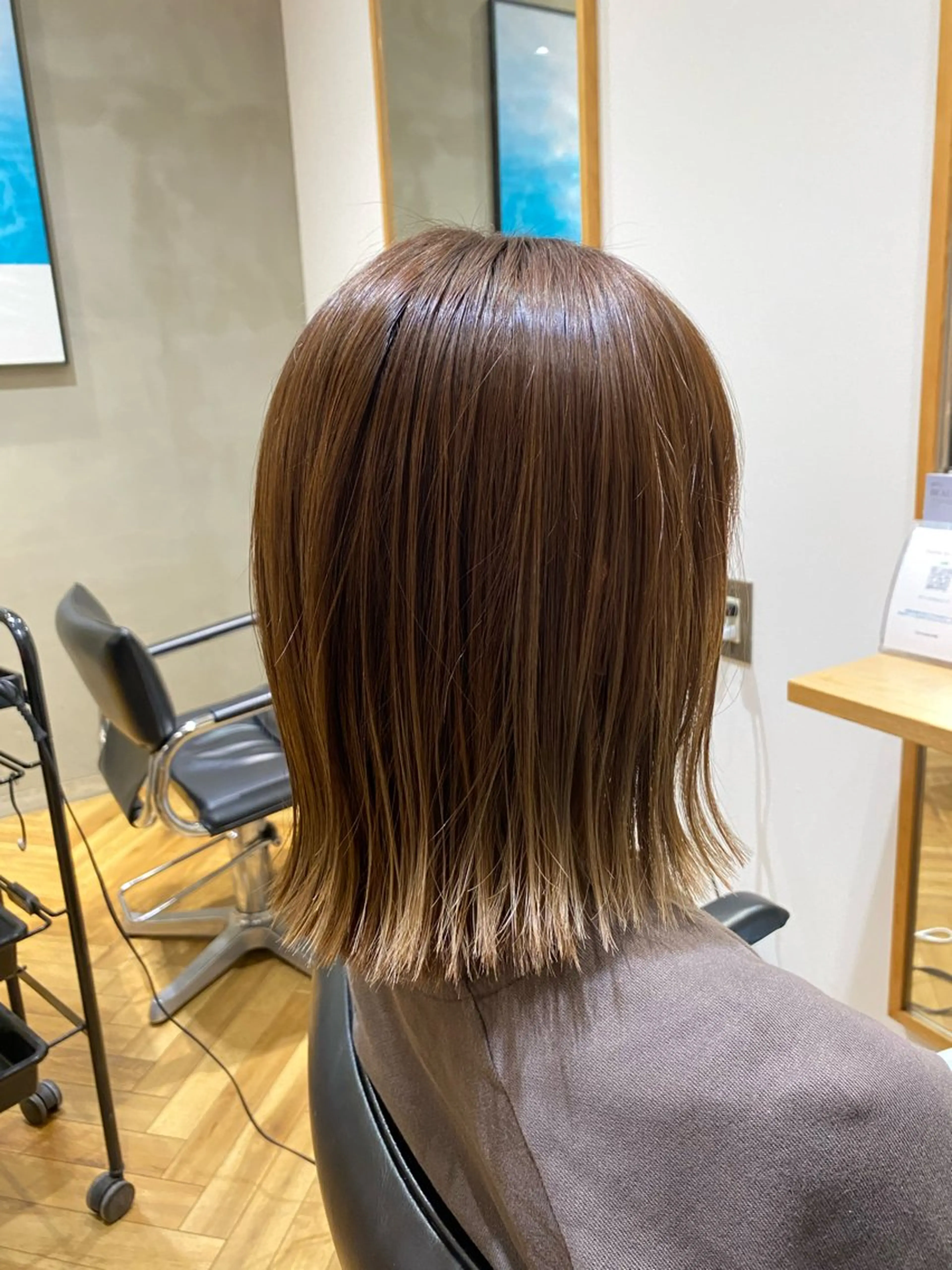 ミディアム くびれヘア 小林 駿介のヘアスタイル